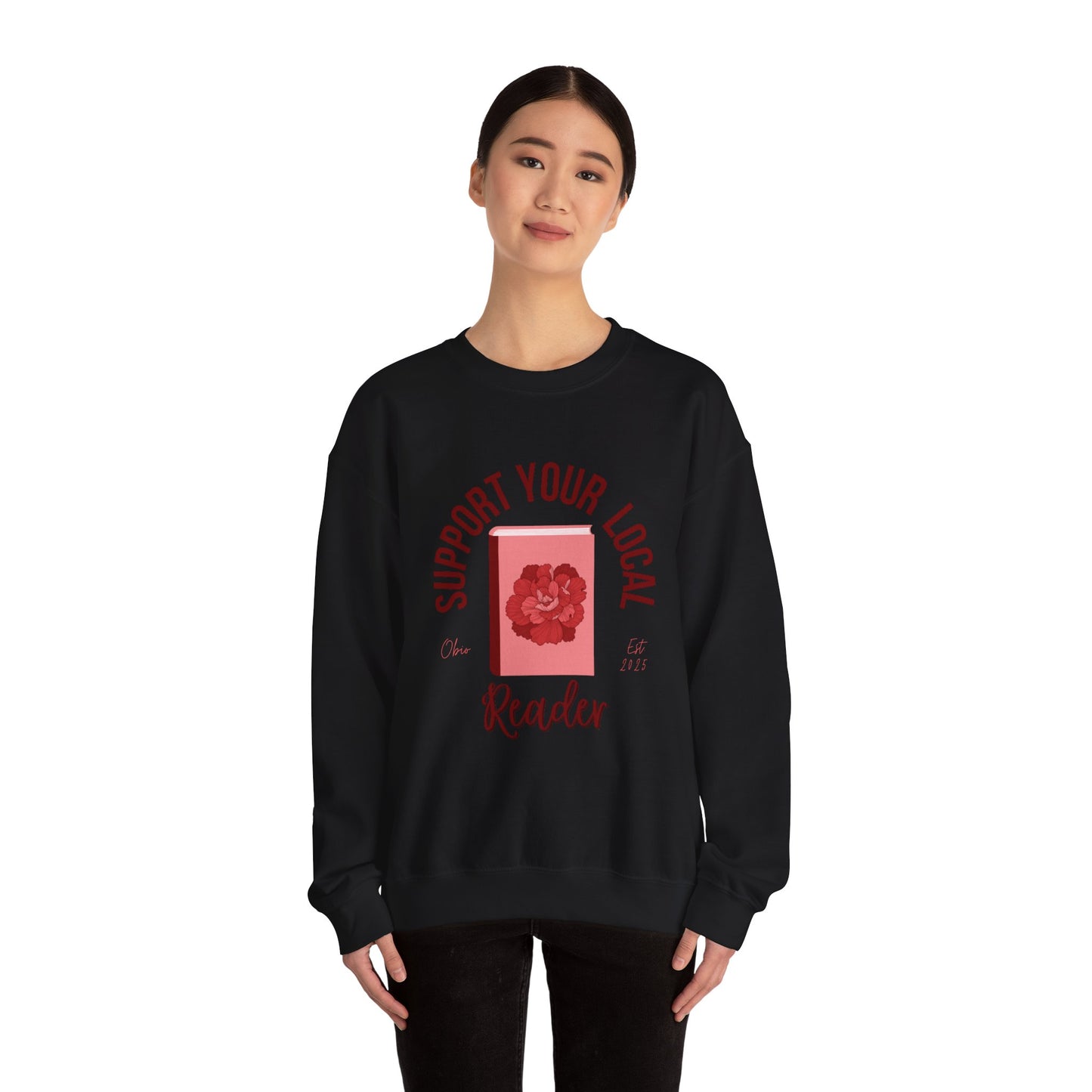 Support Your Local Reader OH Crewneck