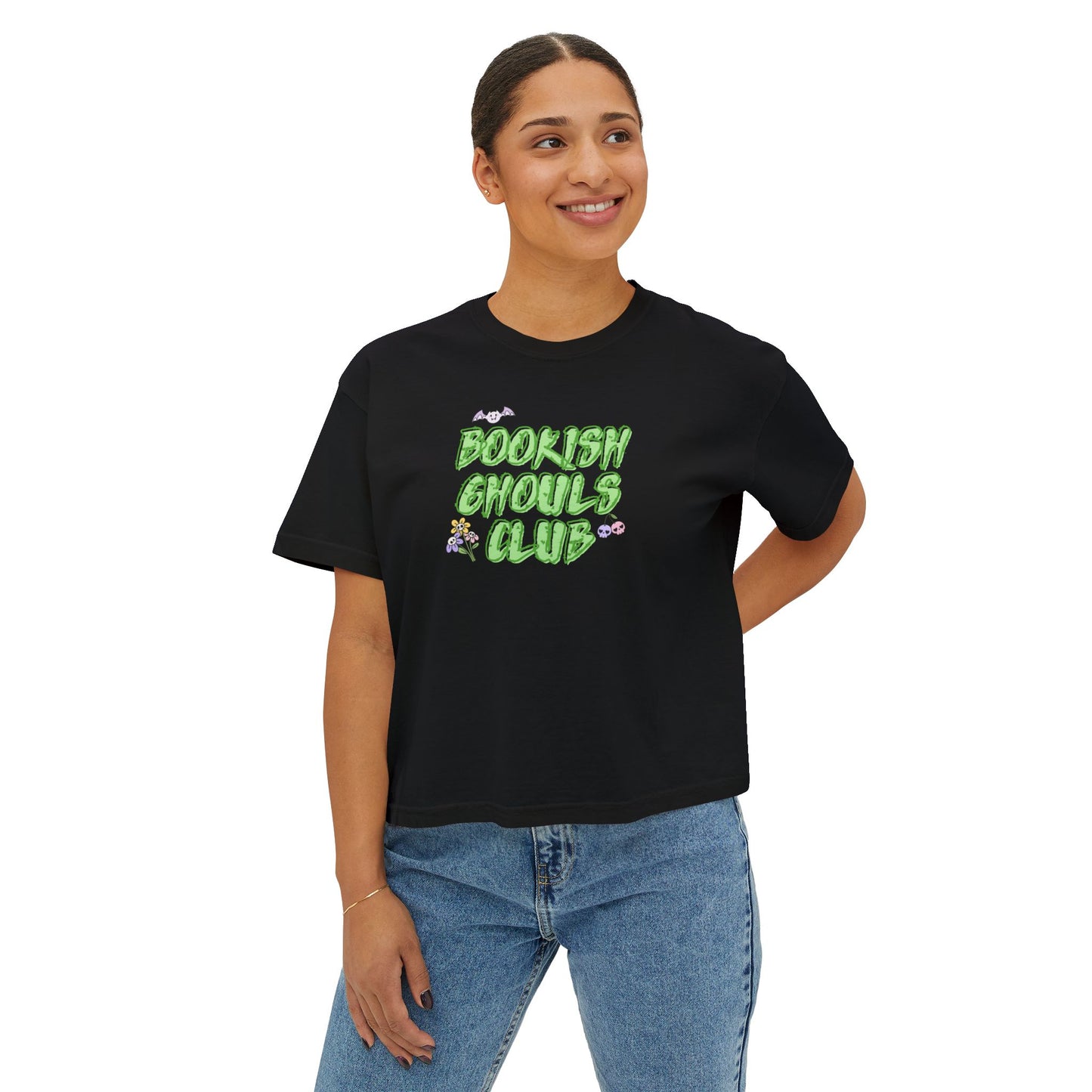 Bookish Ghouls Club Cropped Tee
