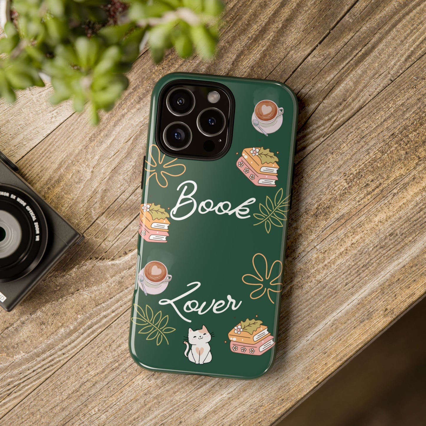 Book Lover Green Phone Case