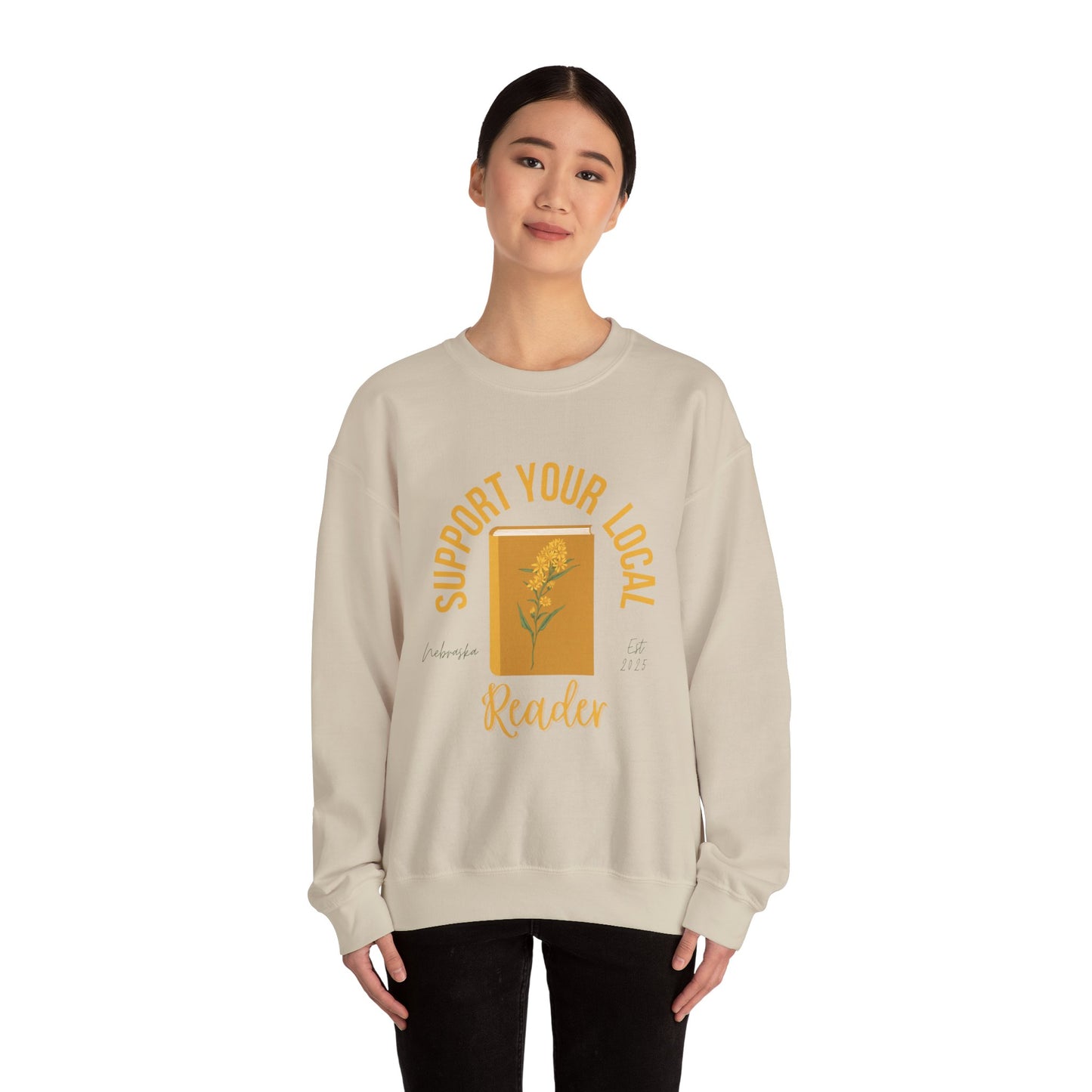 Support Your Local Reader NE Crewneck