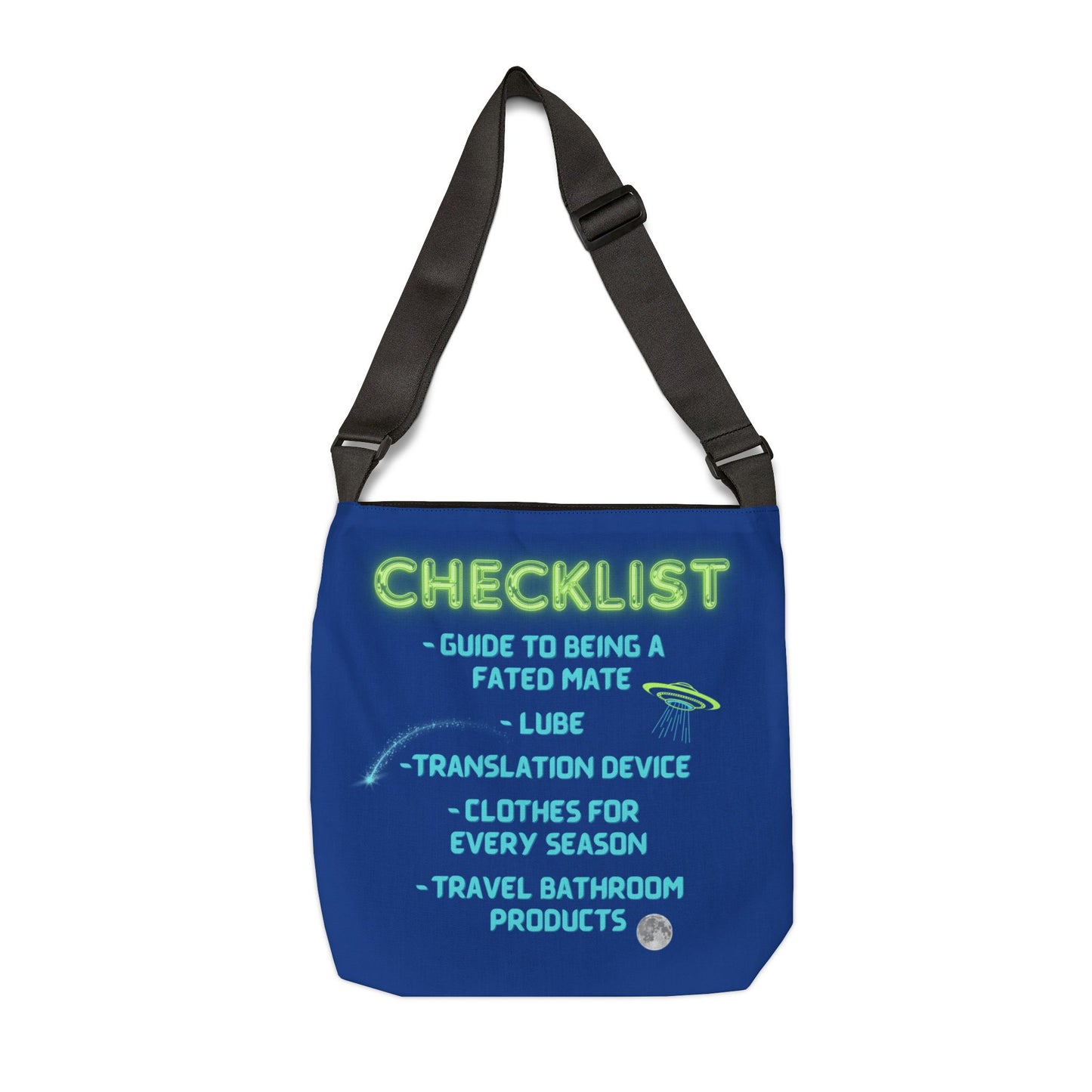 Alien Invasion Tote Bag Blue