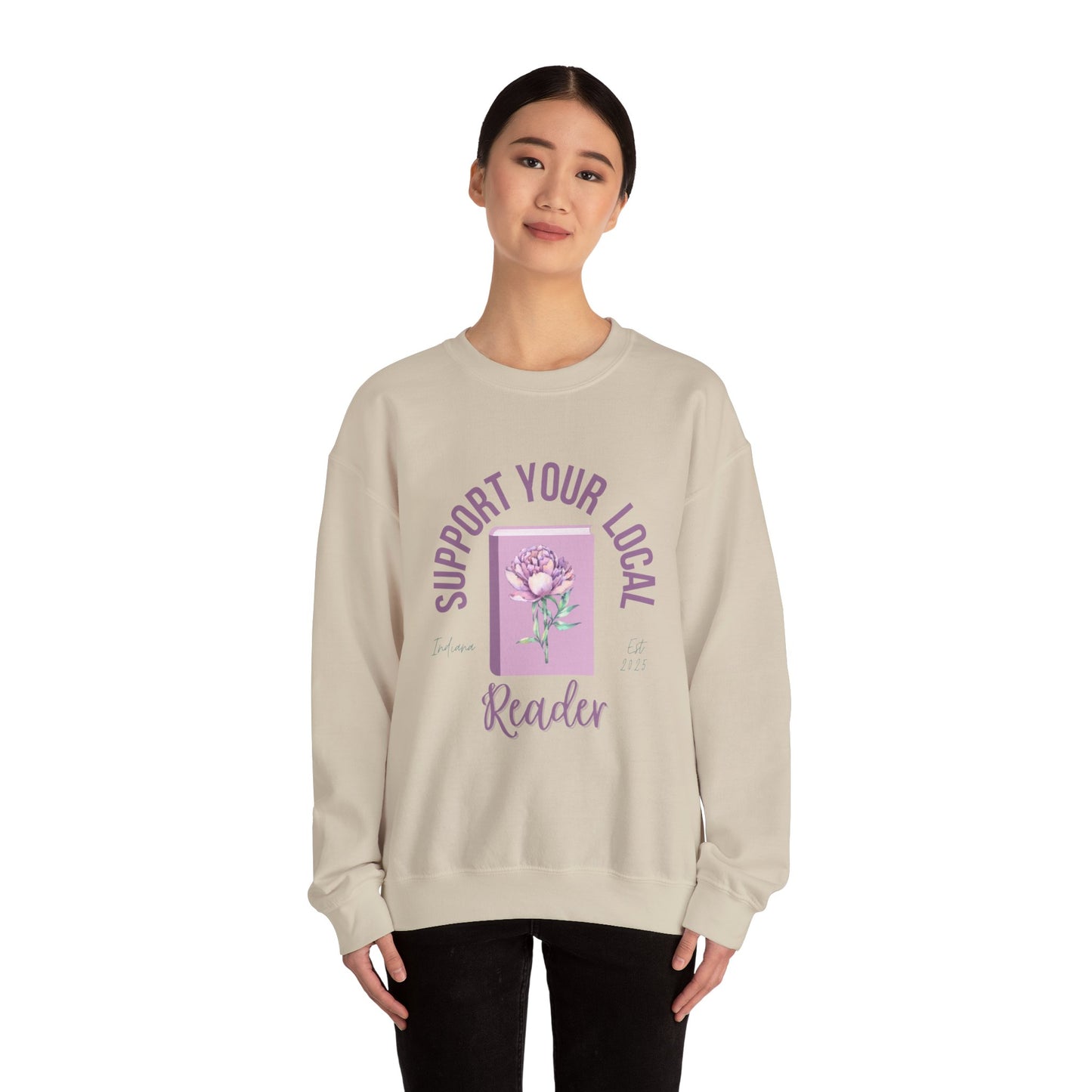 Support Your Local Reader IN Crewneck