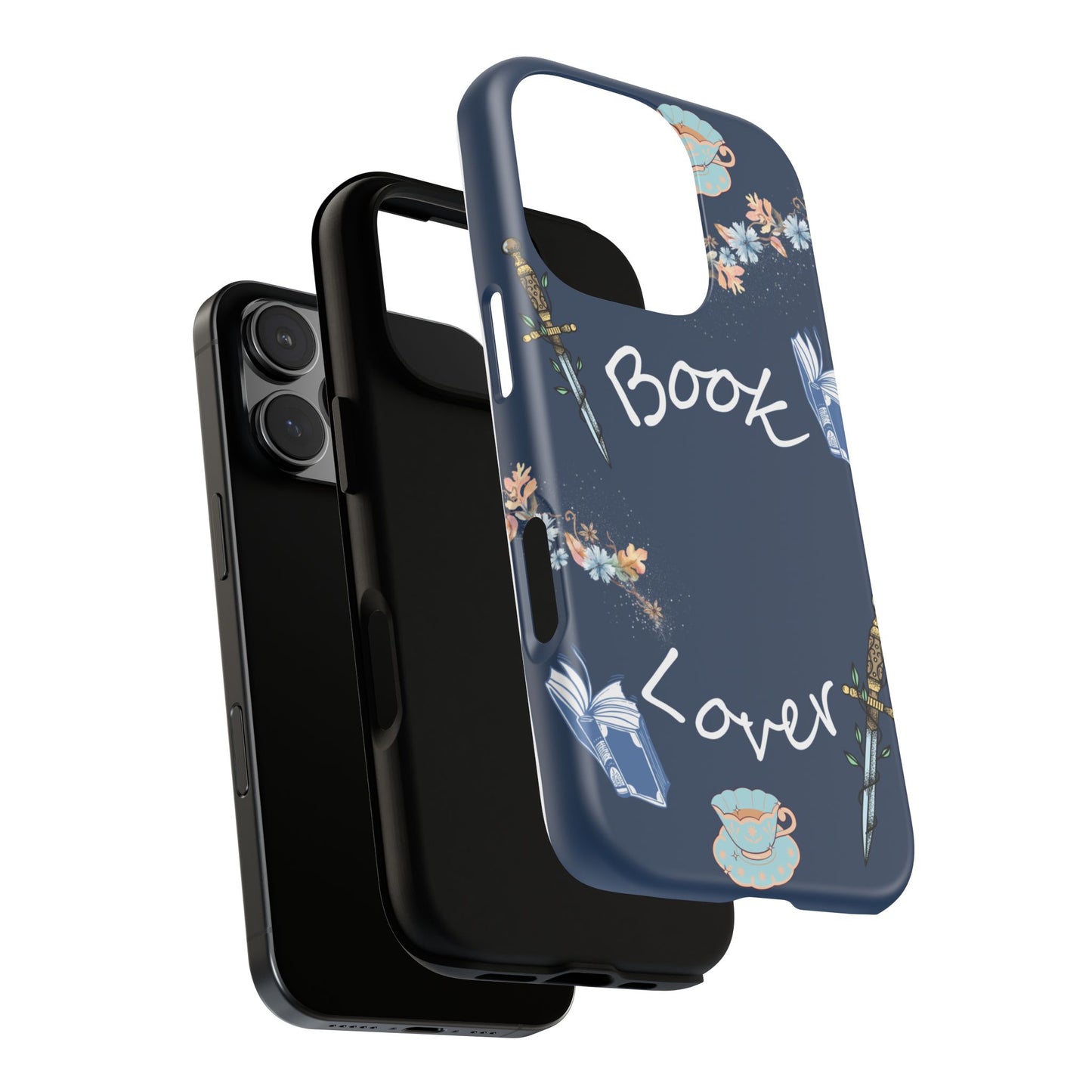Book Lover Navy Phone Case