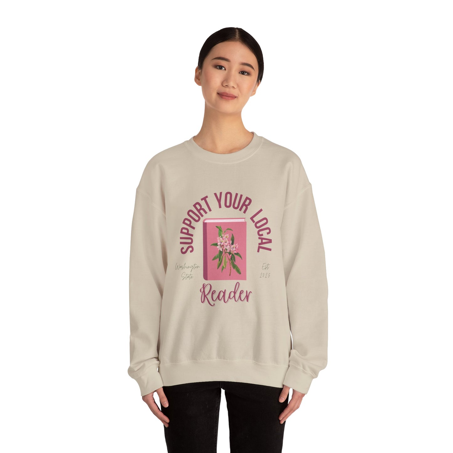 Support Your Local Reader WA Crewneck