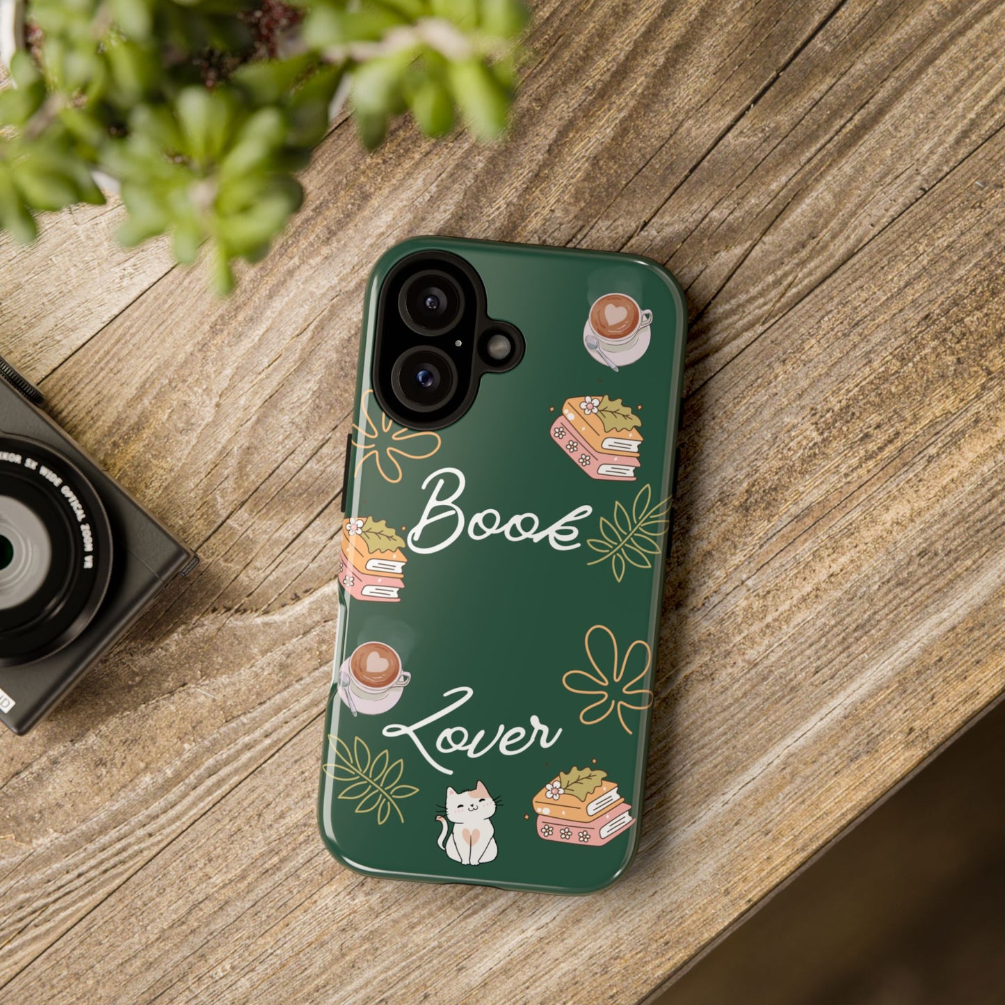 Book Lover Green Phone Case