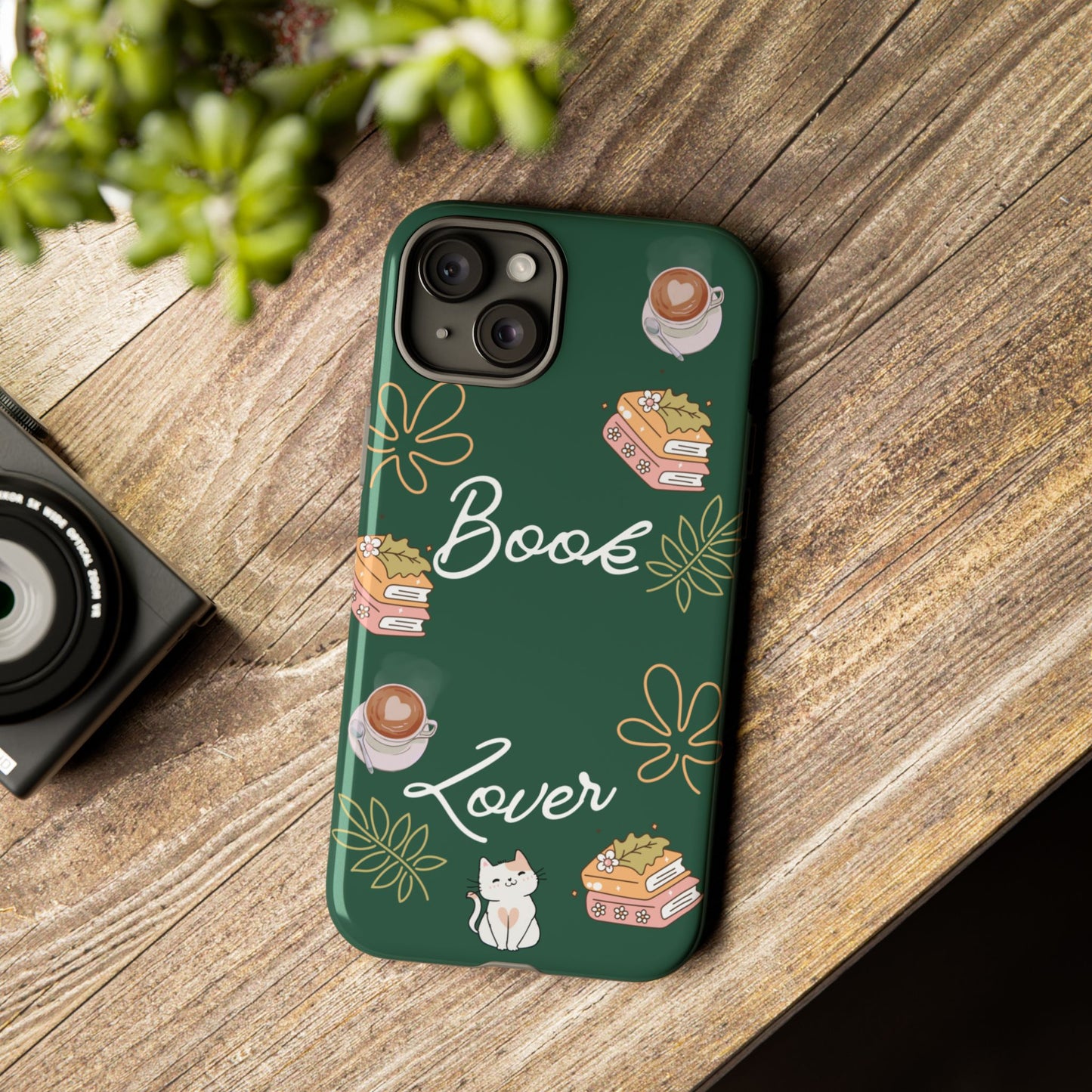 Book Lover Green Phone Case