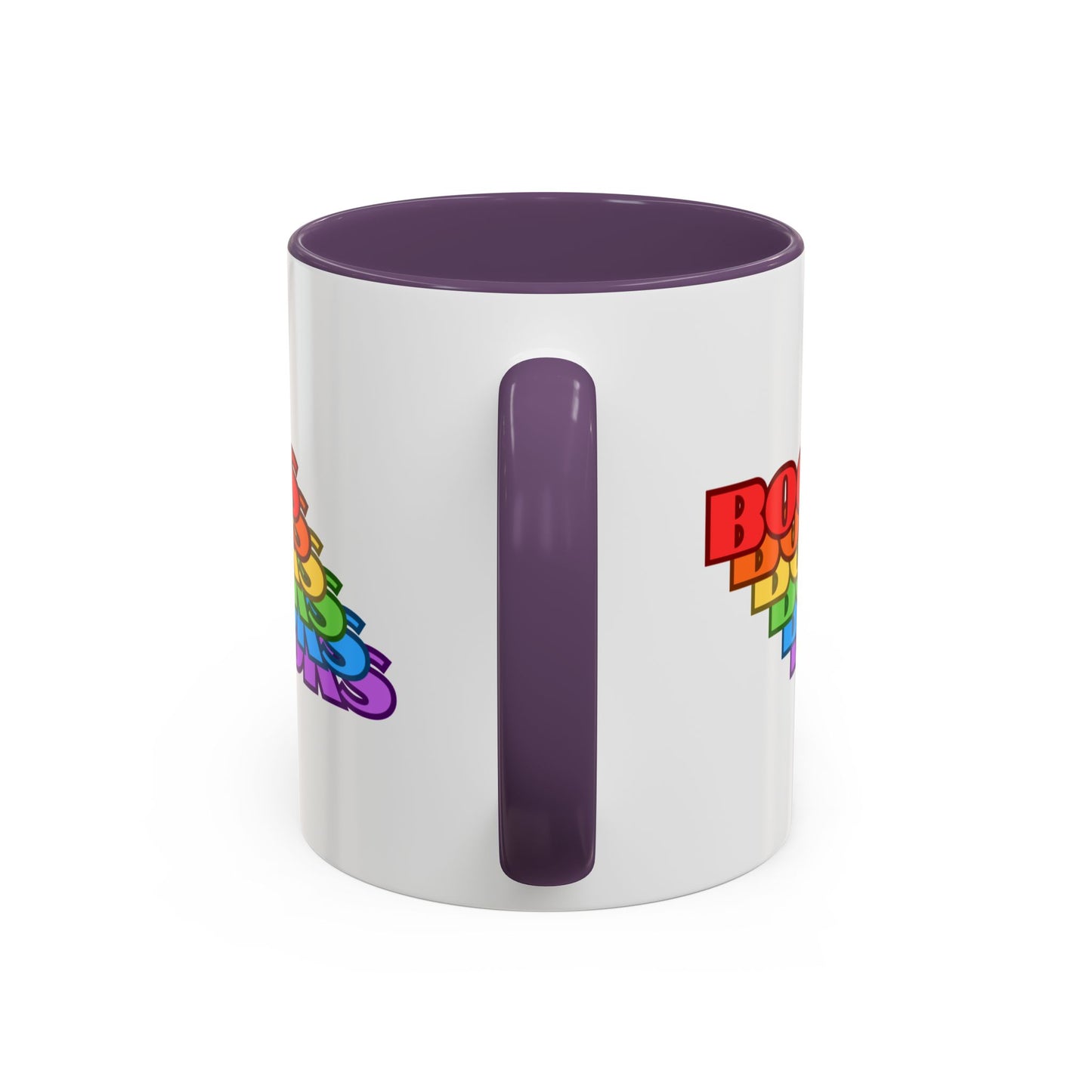 Books Rainbow Accent Mug