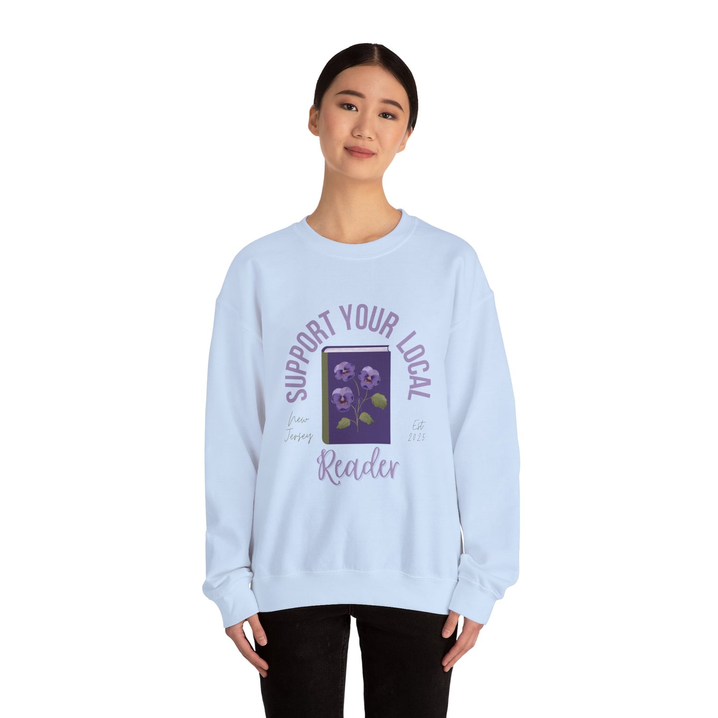 Support Your Local Reader NJ Crewneck