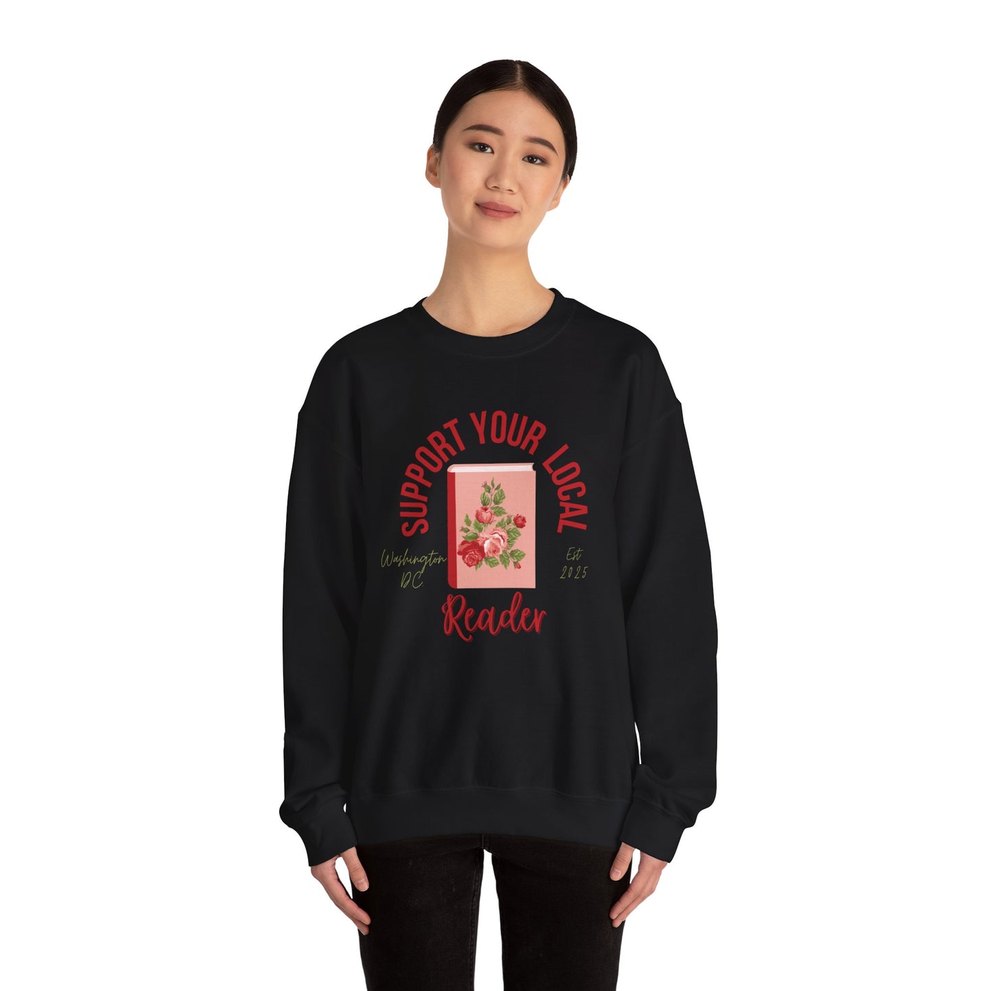 Support Your Local Reader DC Crewneck