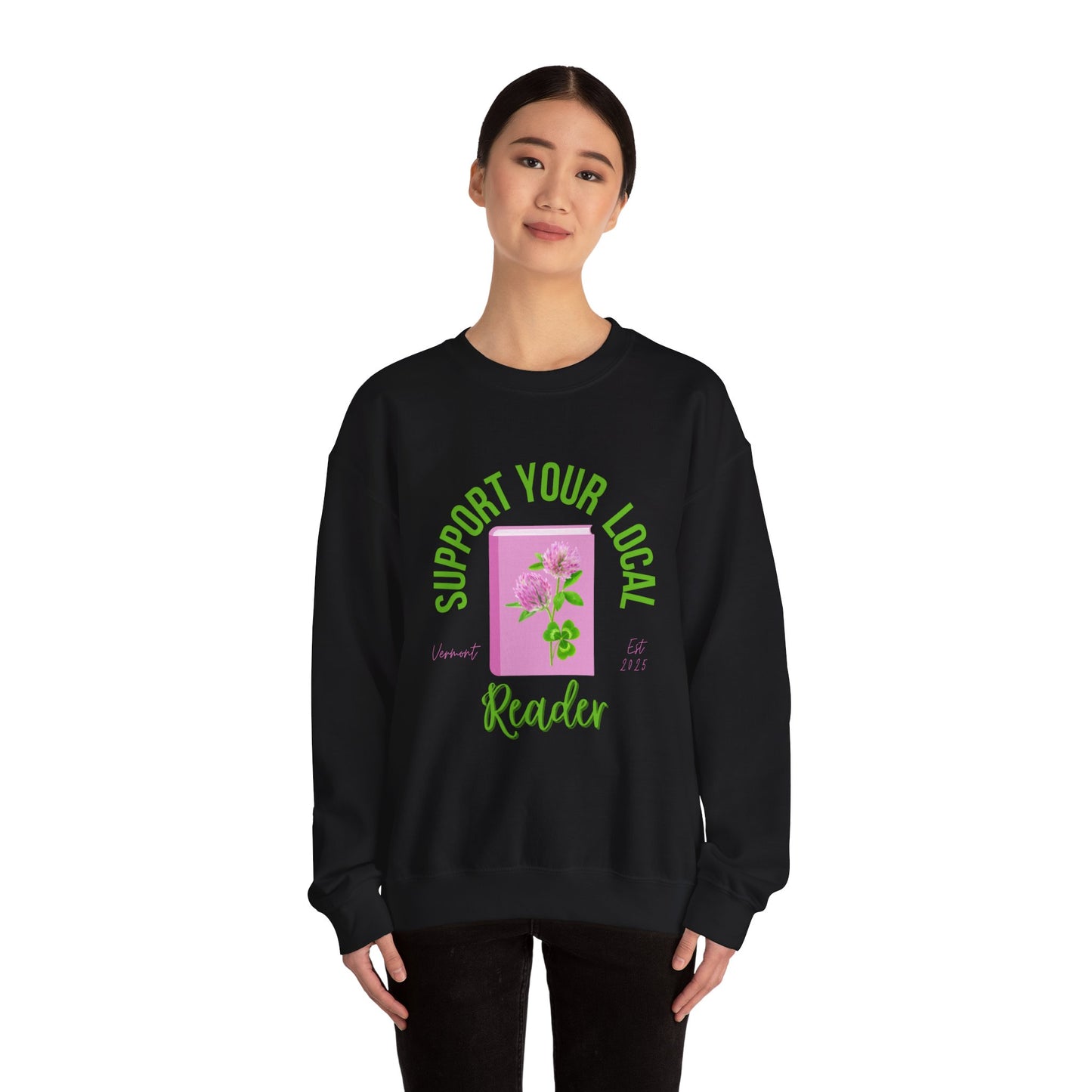 Support Your Local Reader VT Crewneck