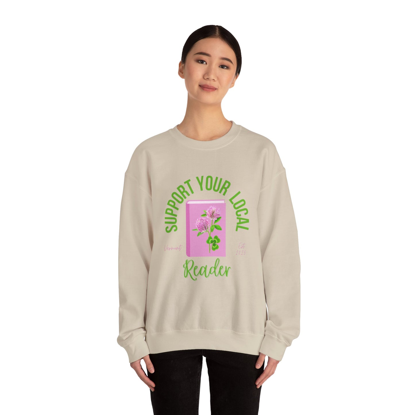 Support Your Local Reader VT Crewneck