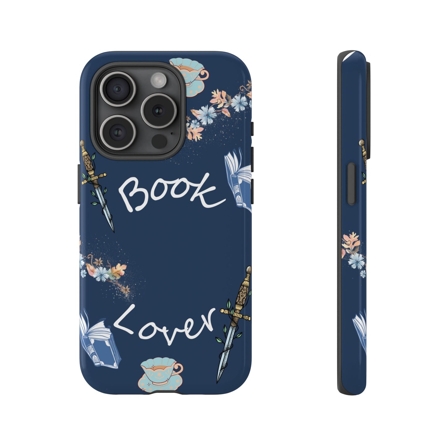 Book Lover Navy Phone Case