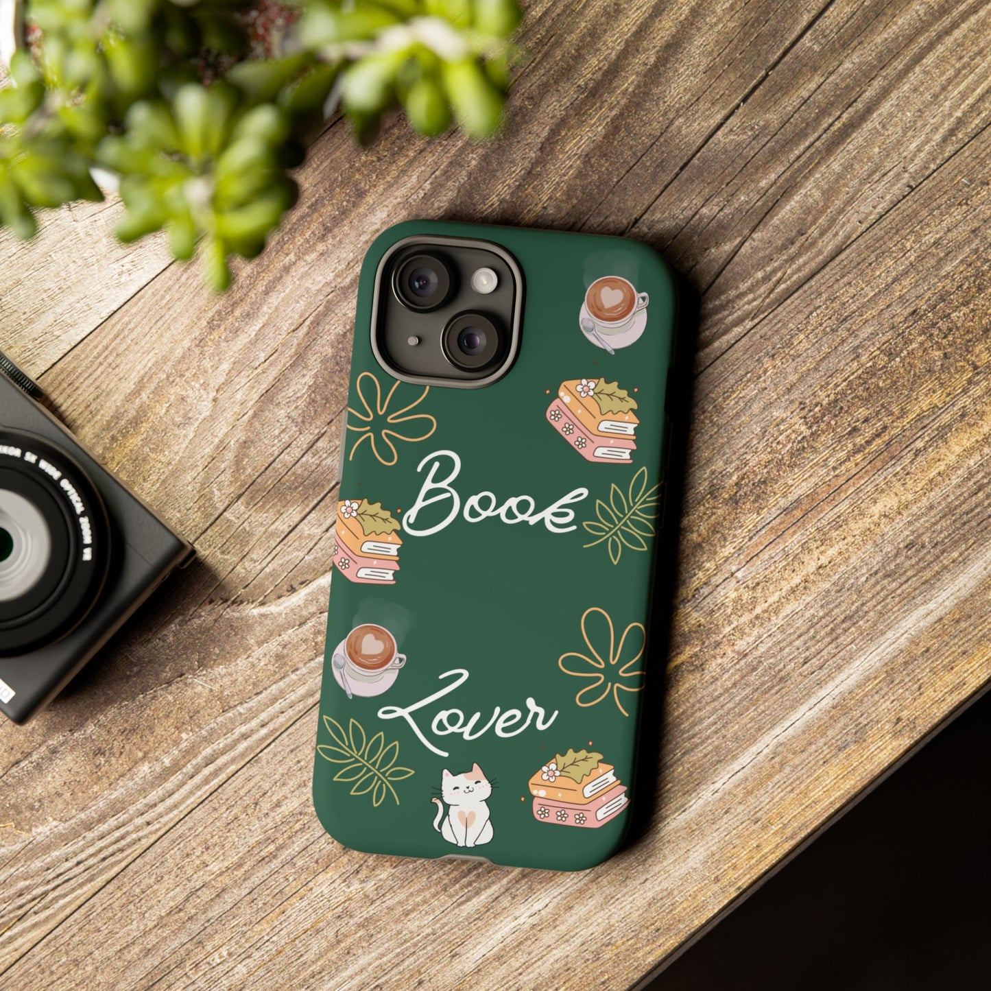 Book Lover Green Phone Case