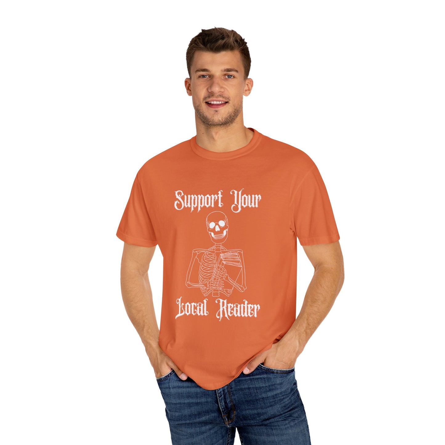 Support Your Local Reader Skeleton Tee