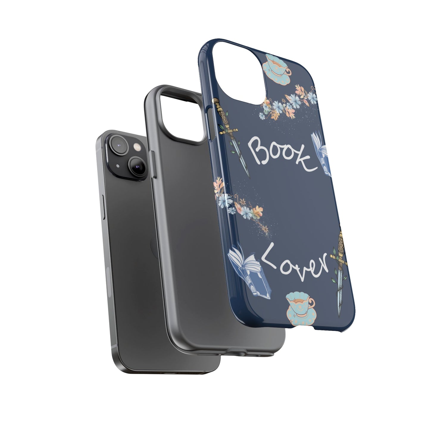 Book Lover Navy Phone Case
