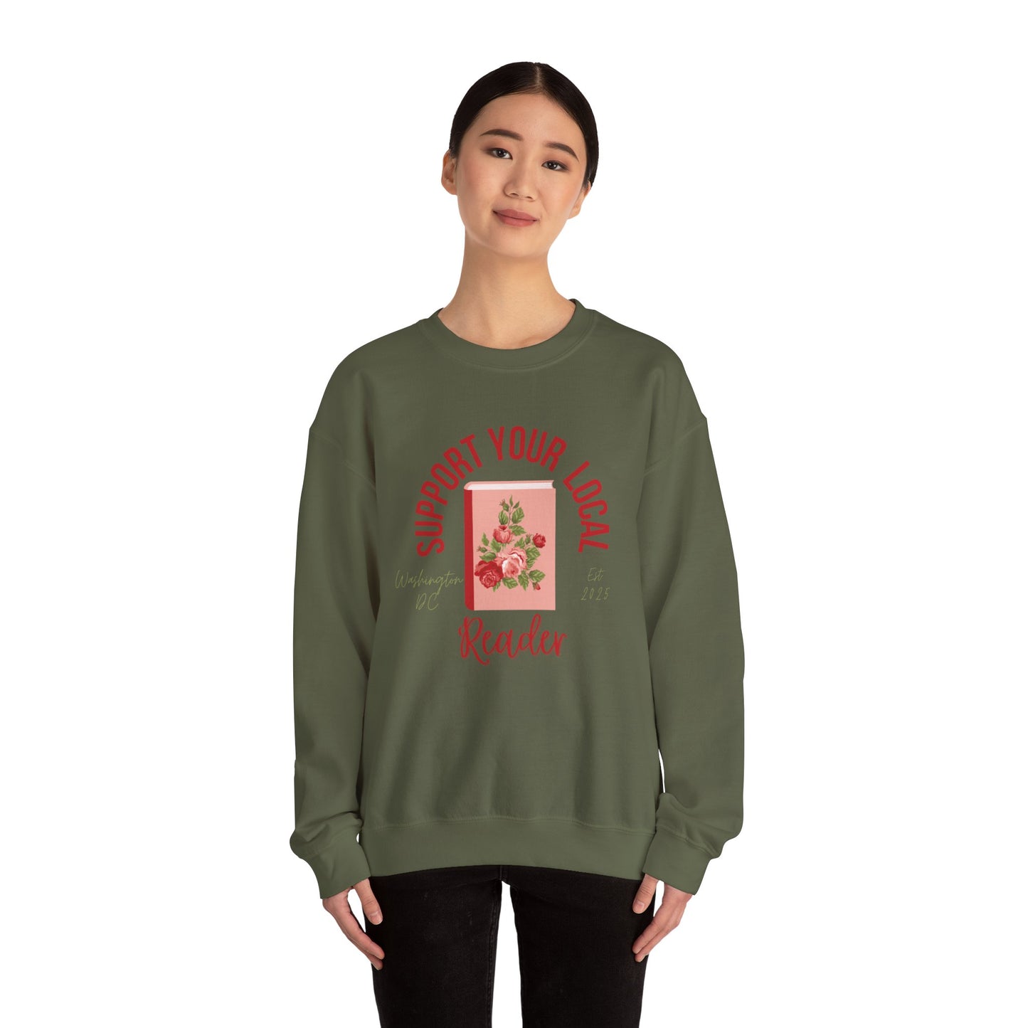 Support Your Local Reader DC Crewneck
