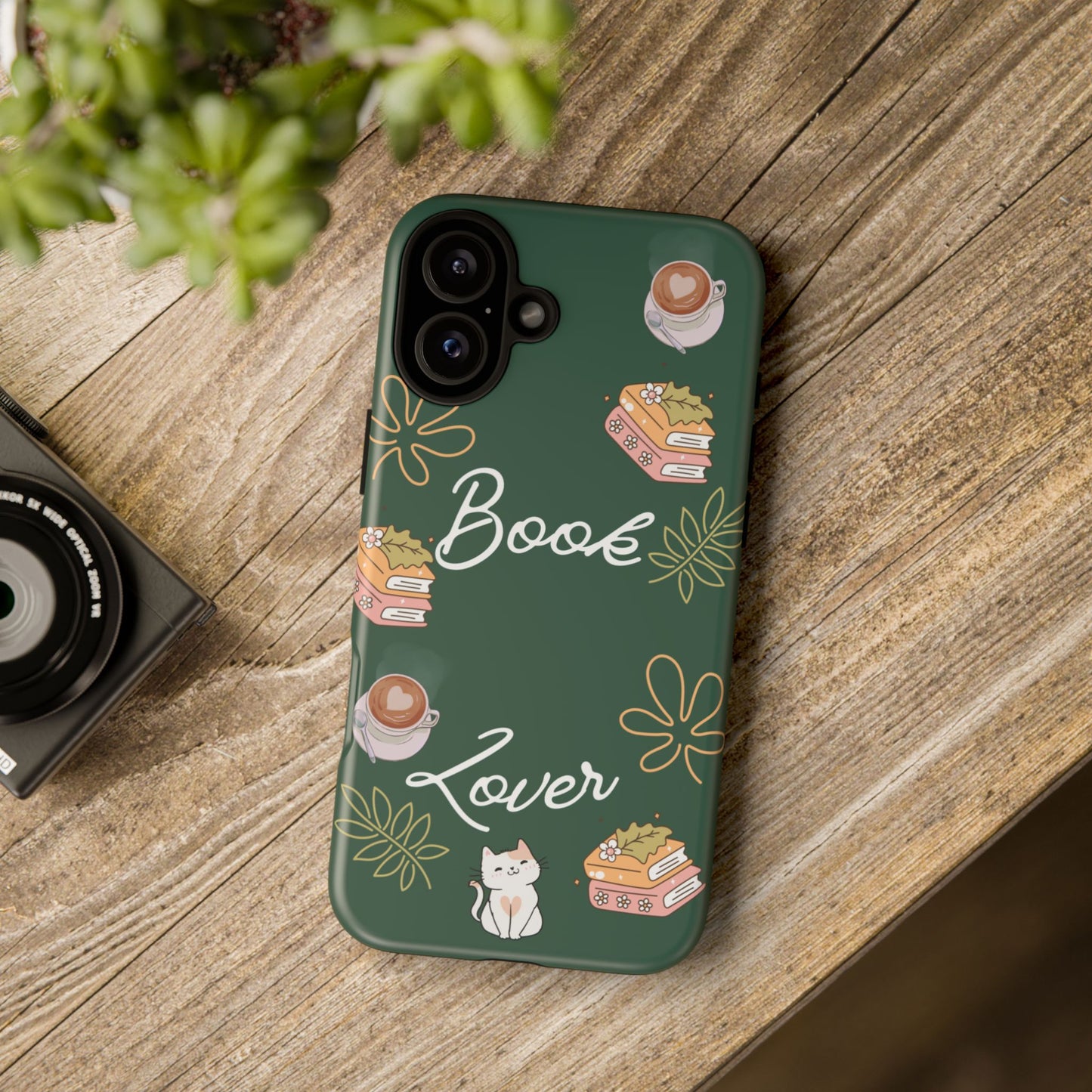 Book Lover Green Phone Case