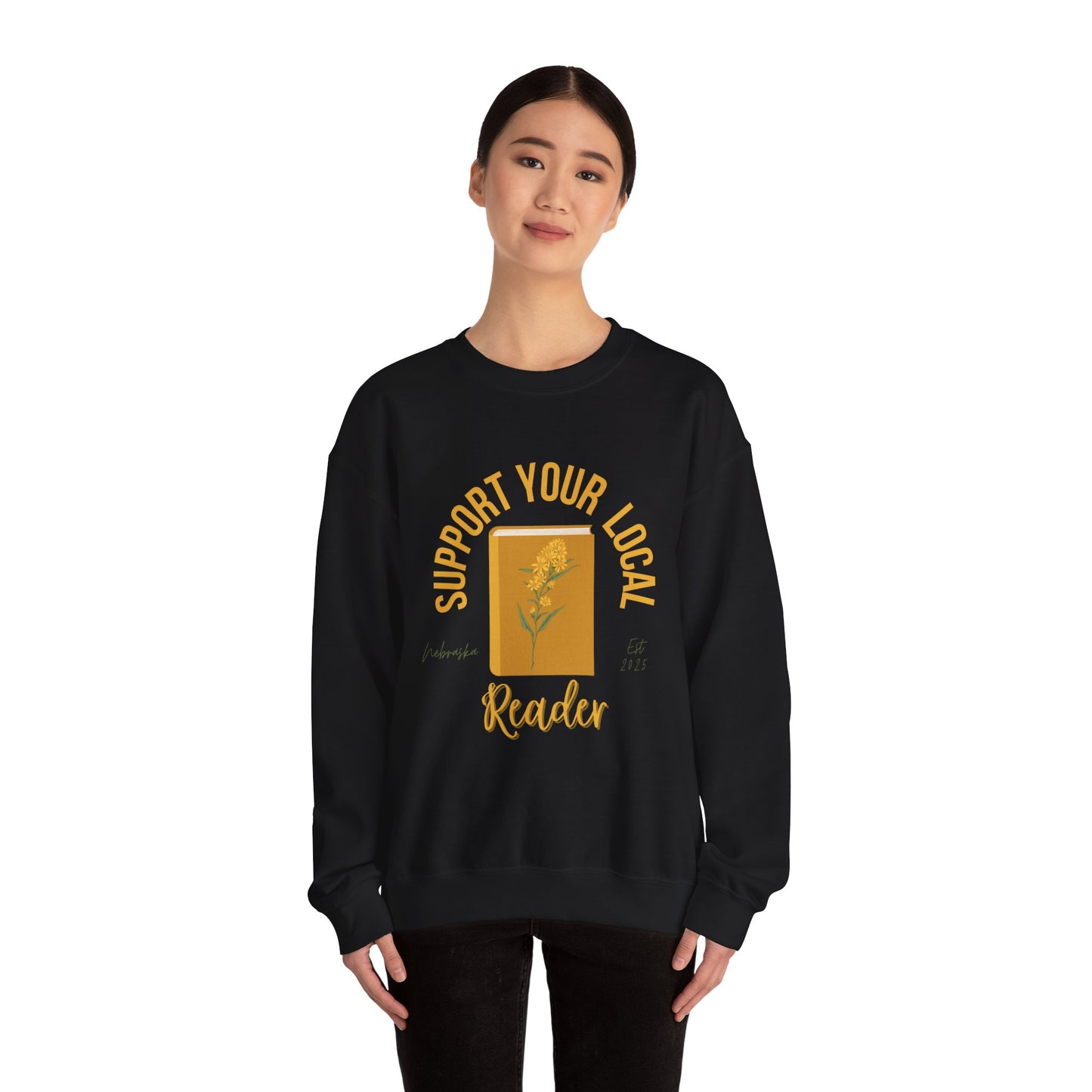 Support Your Local Reader NE Crewneck