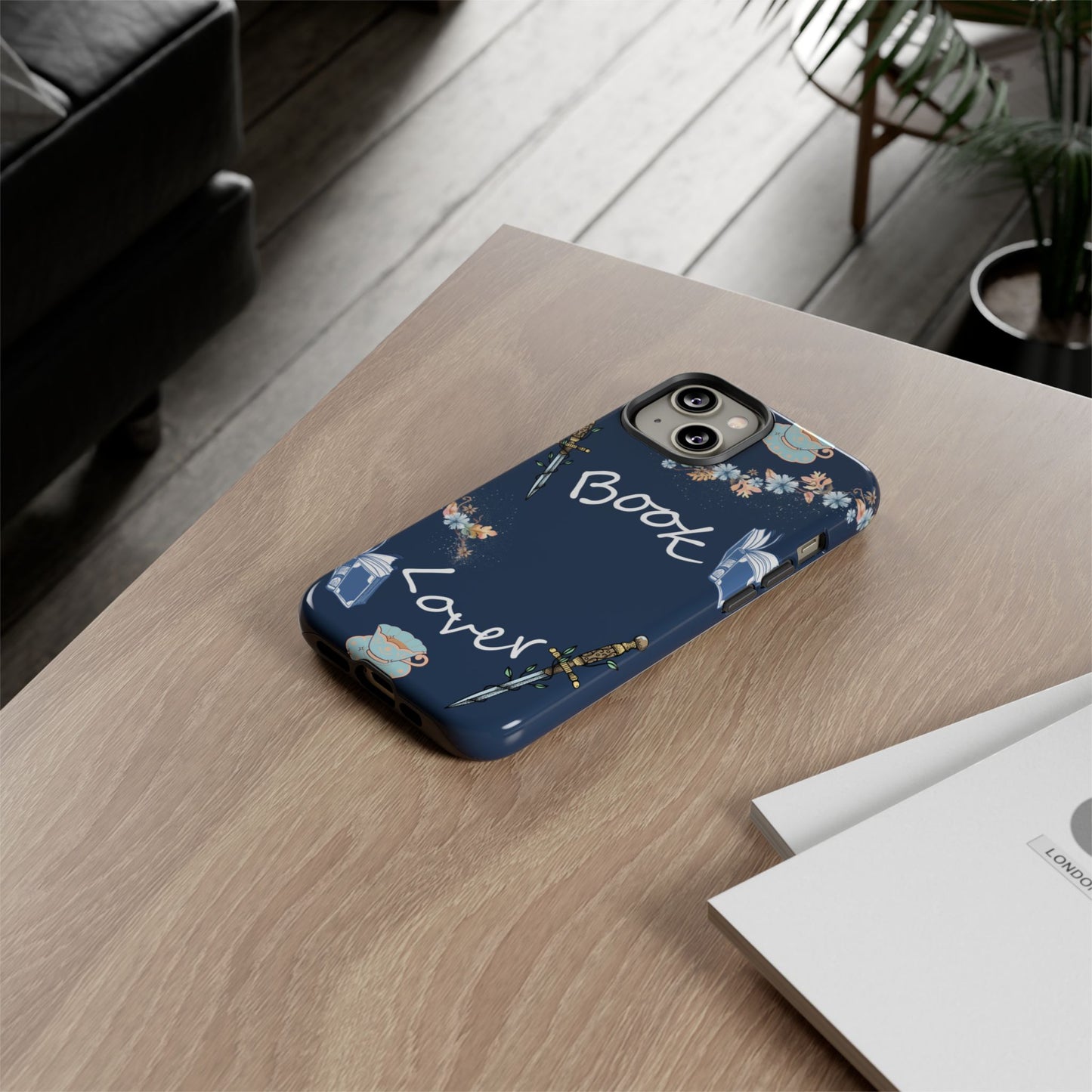 Book Lover Navy Phone Case