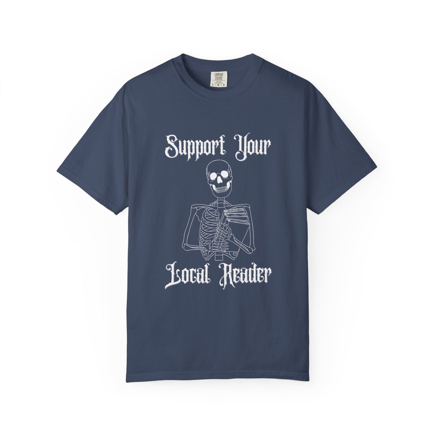 Support Your Local Reader Skeleton Tee