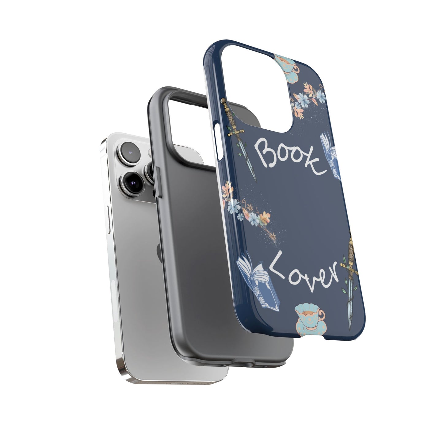 Book Lover Navy Phone Case
