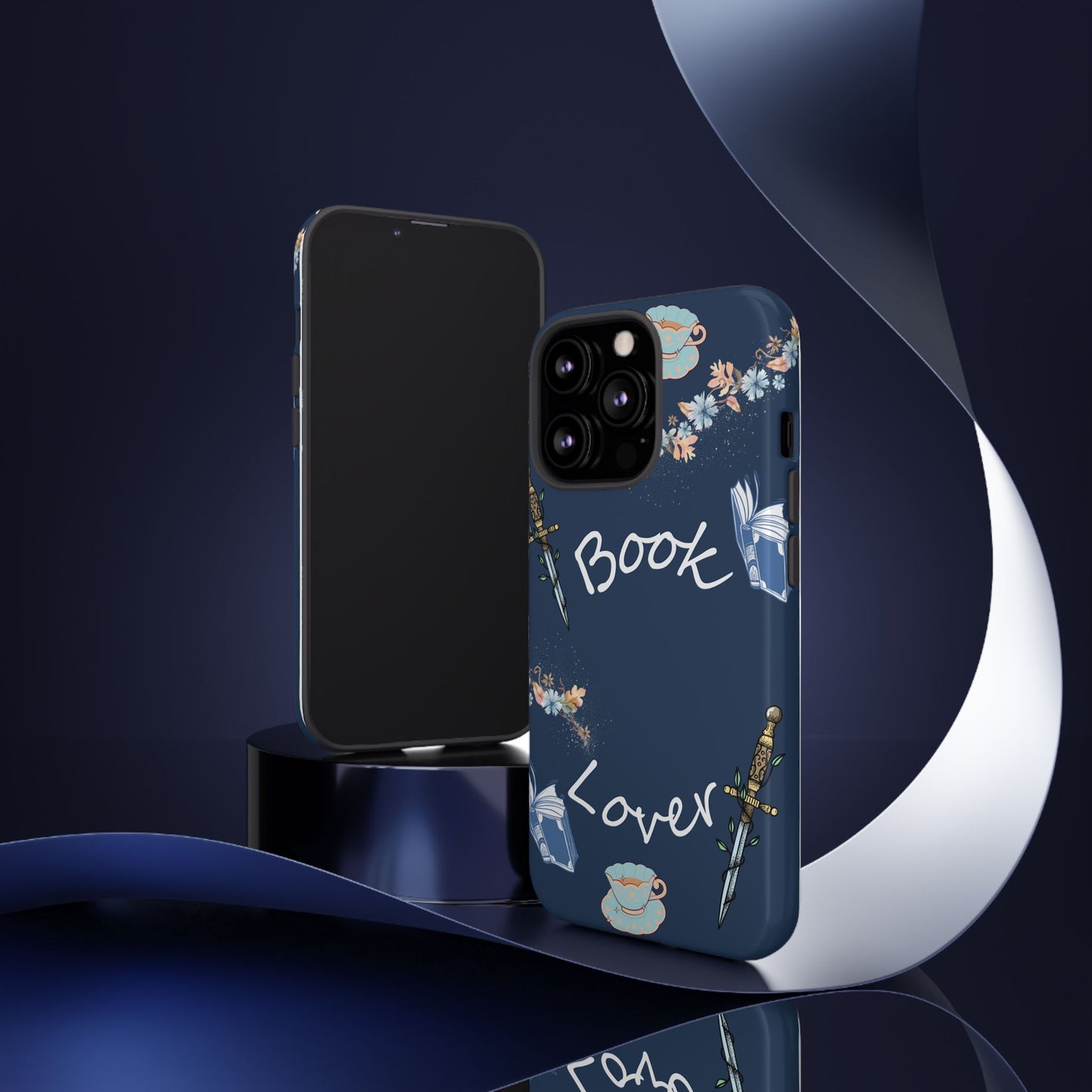 Book Lover Navy Phone Case