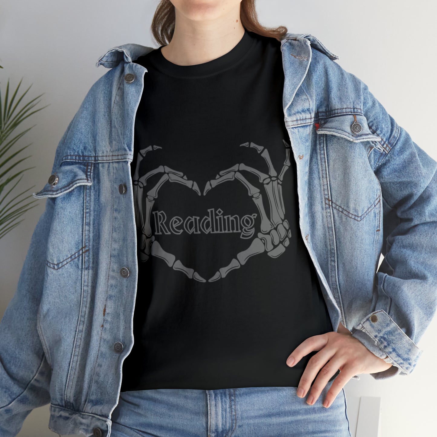 Skelton Hands Reading Tee