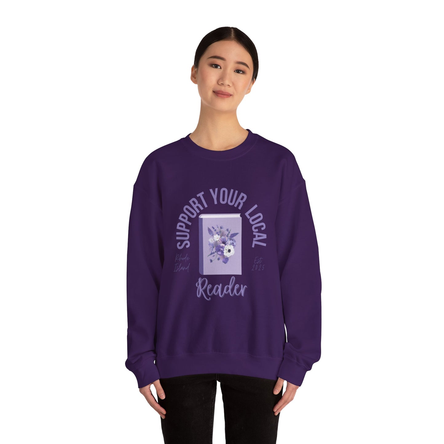 Support Your Local Reader RI Crewneck
