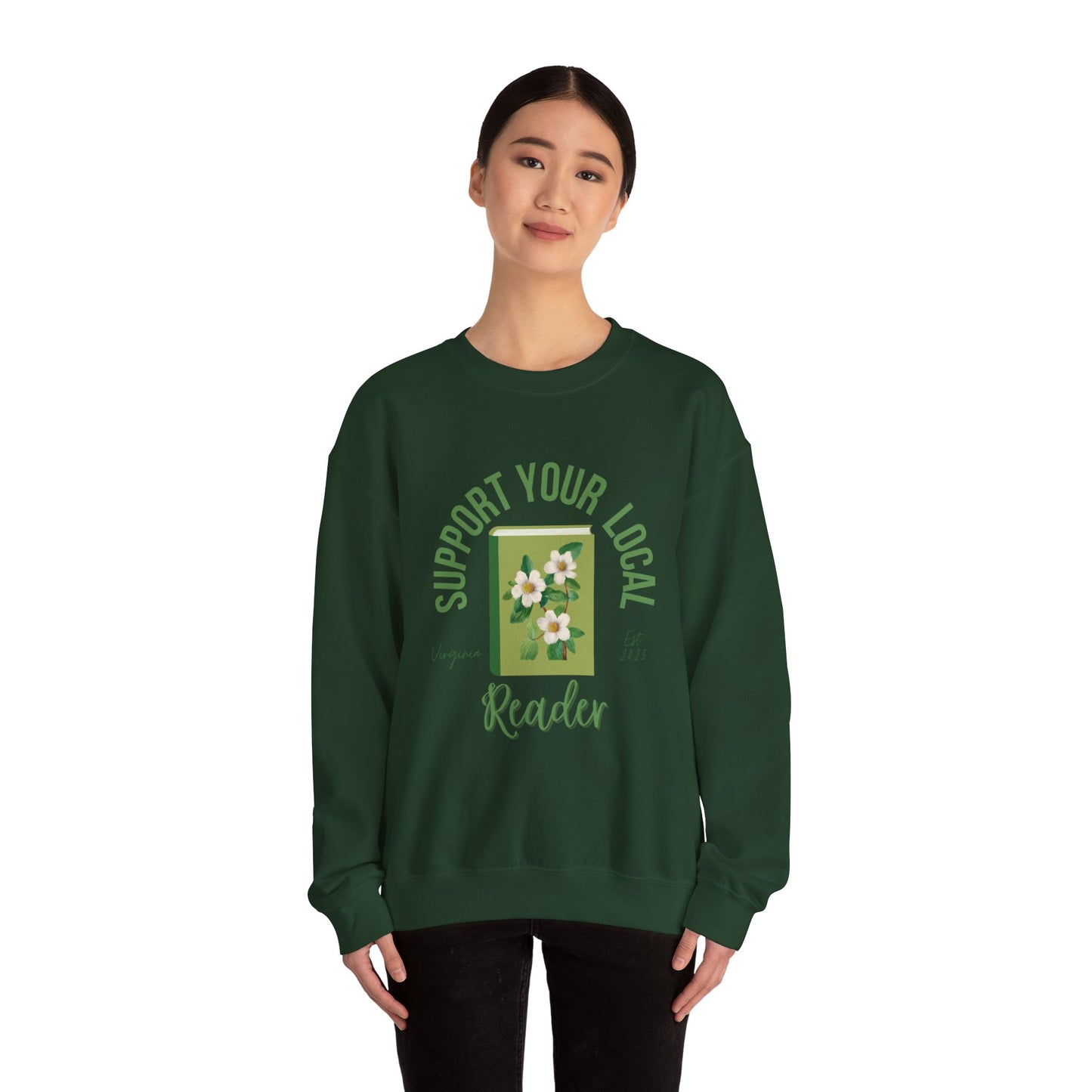 Support Your Local Reader VA Crewneck