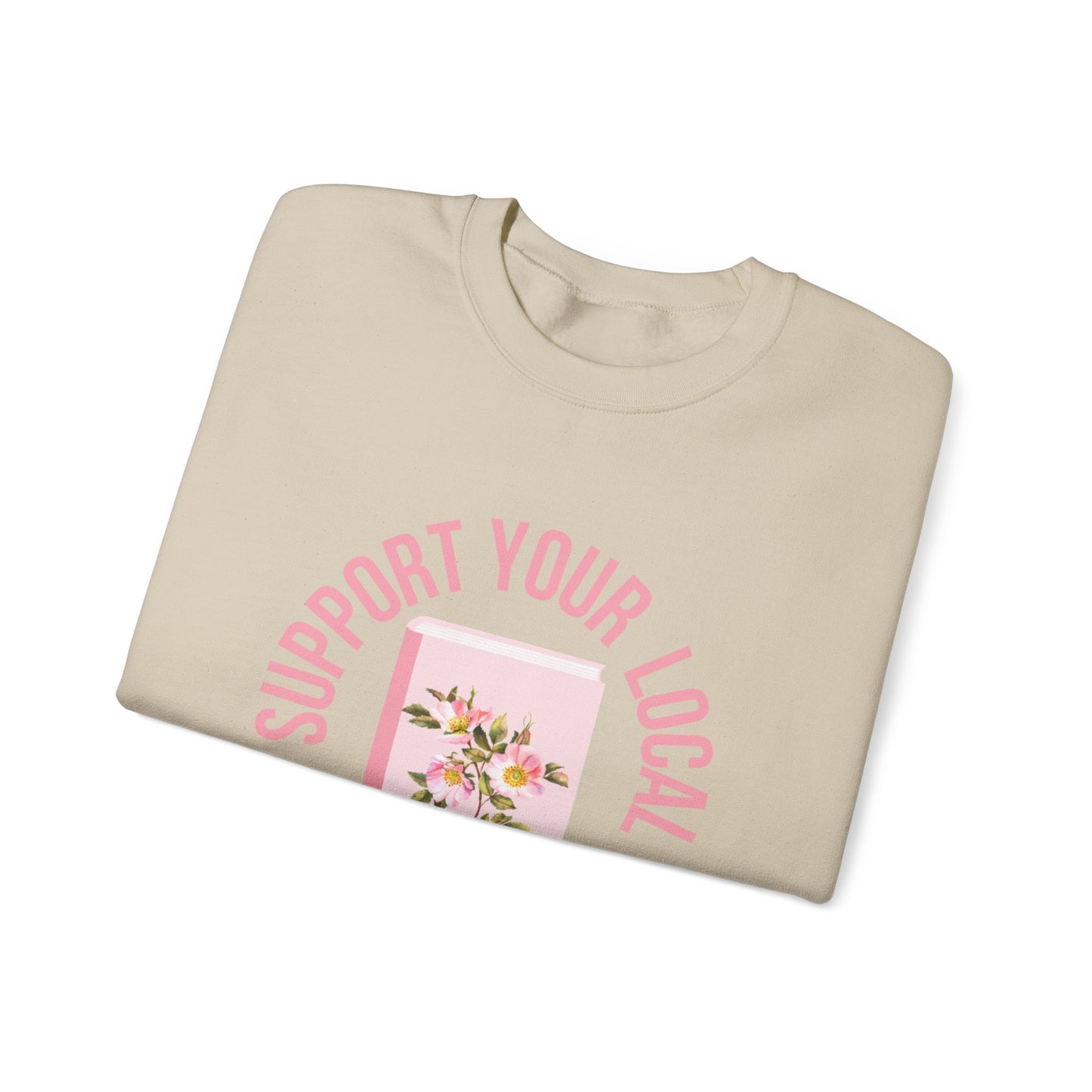 Support Your Local Reader IA Crewneck