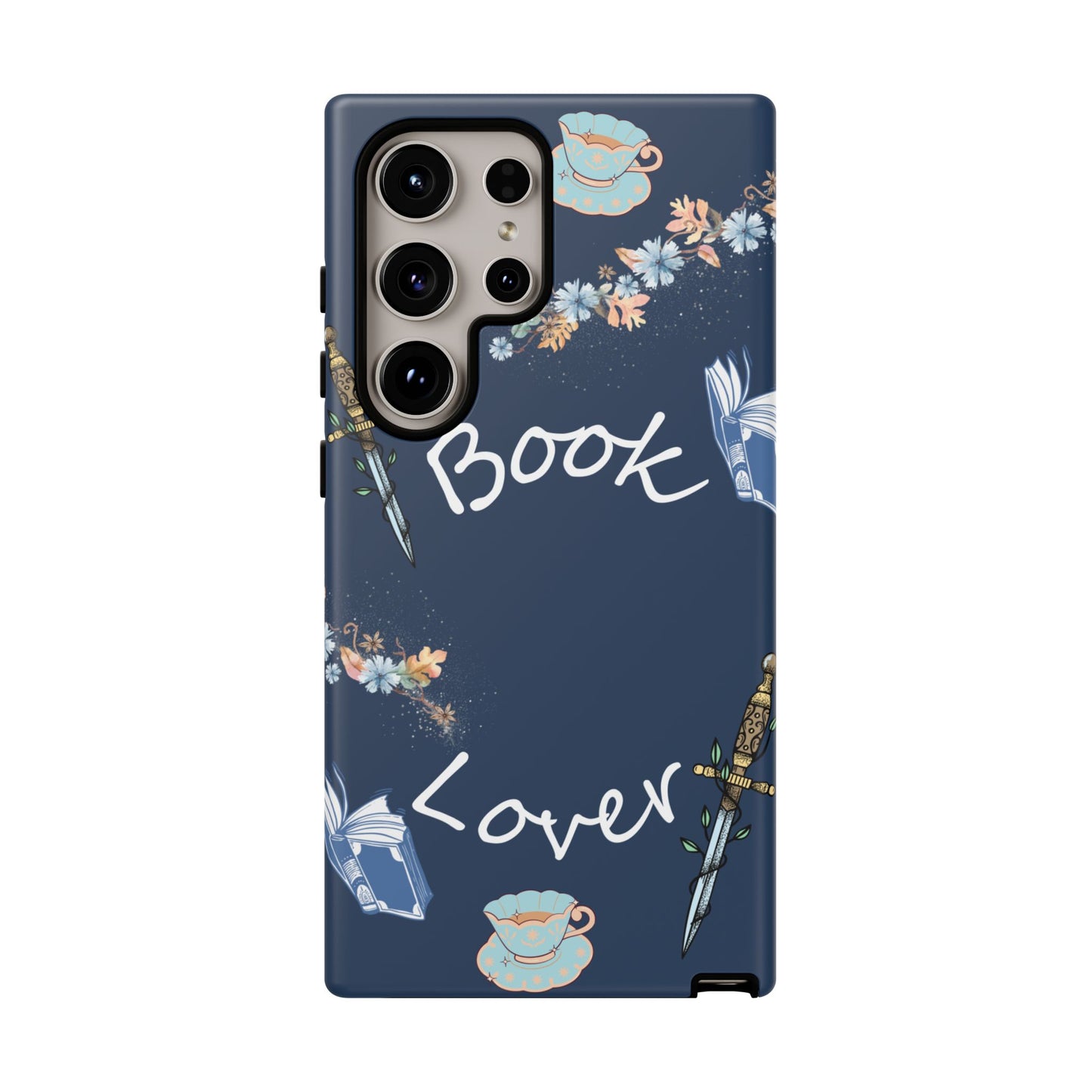 Book Lover Navy Phone Case