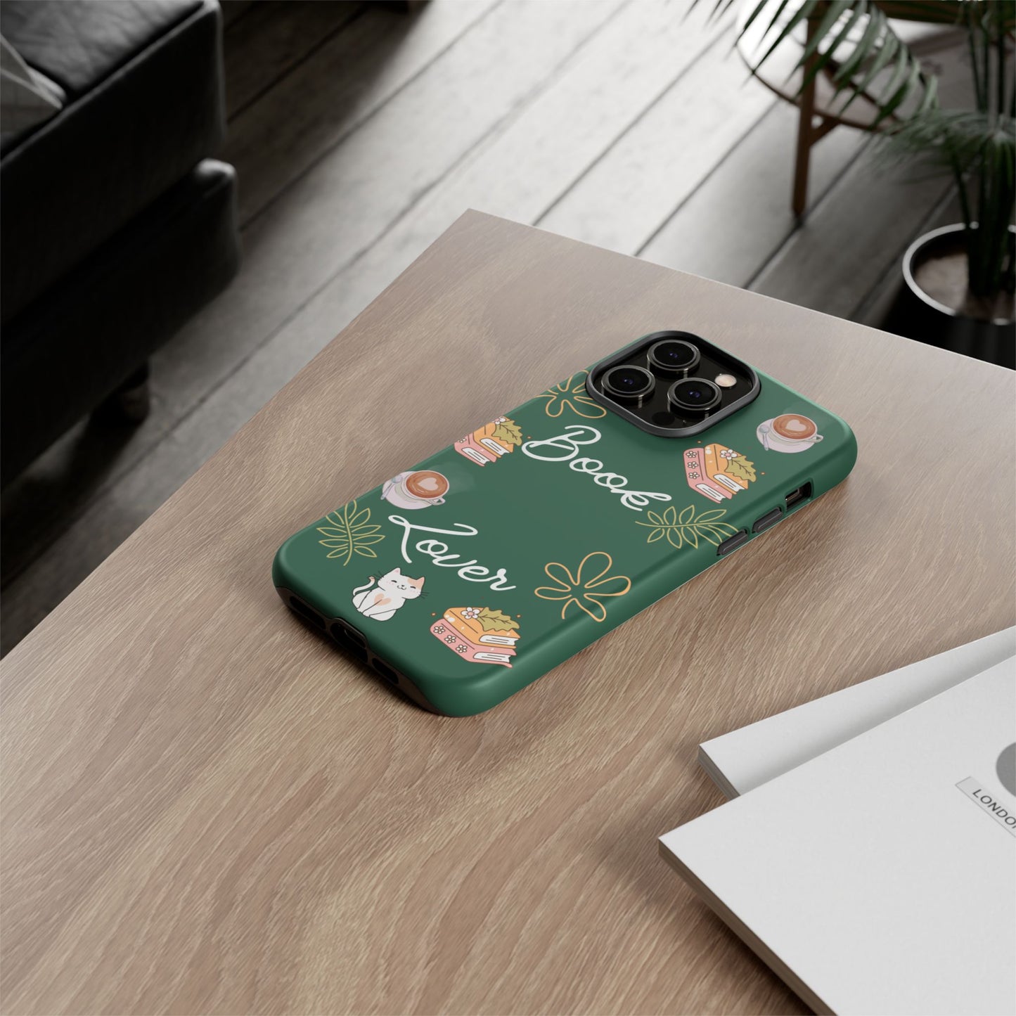 Book Lover Green Phone Case