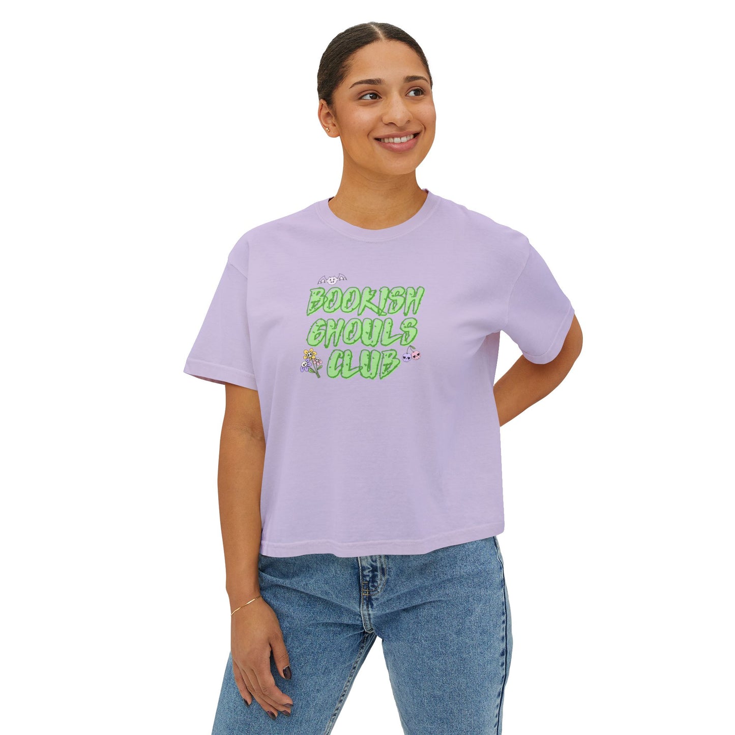 Bookish Ghouls Club Cropped Tee