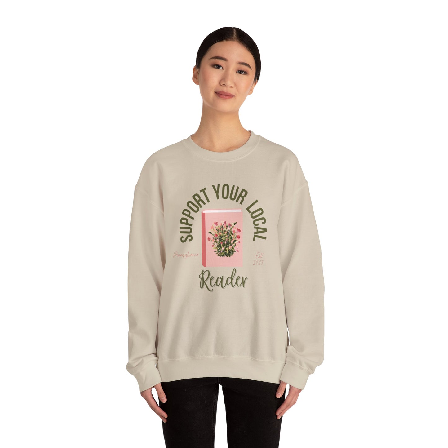 Support Your Local Reader PA Crewneck