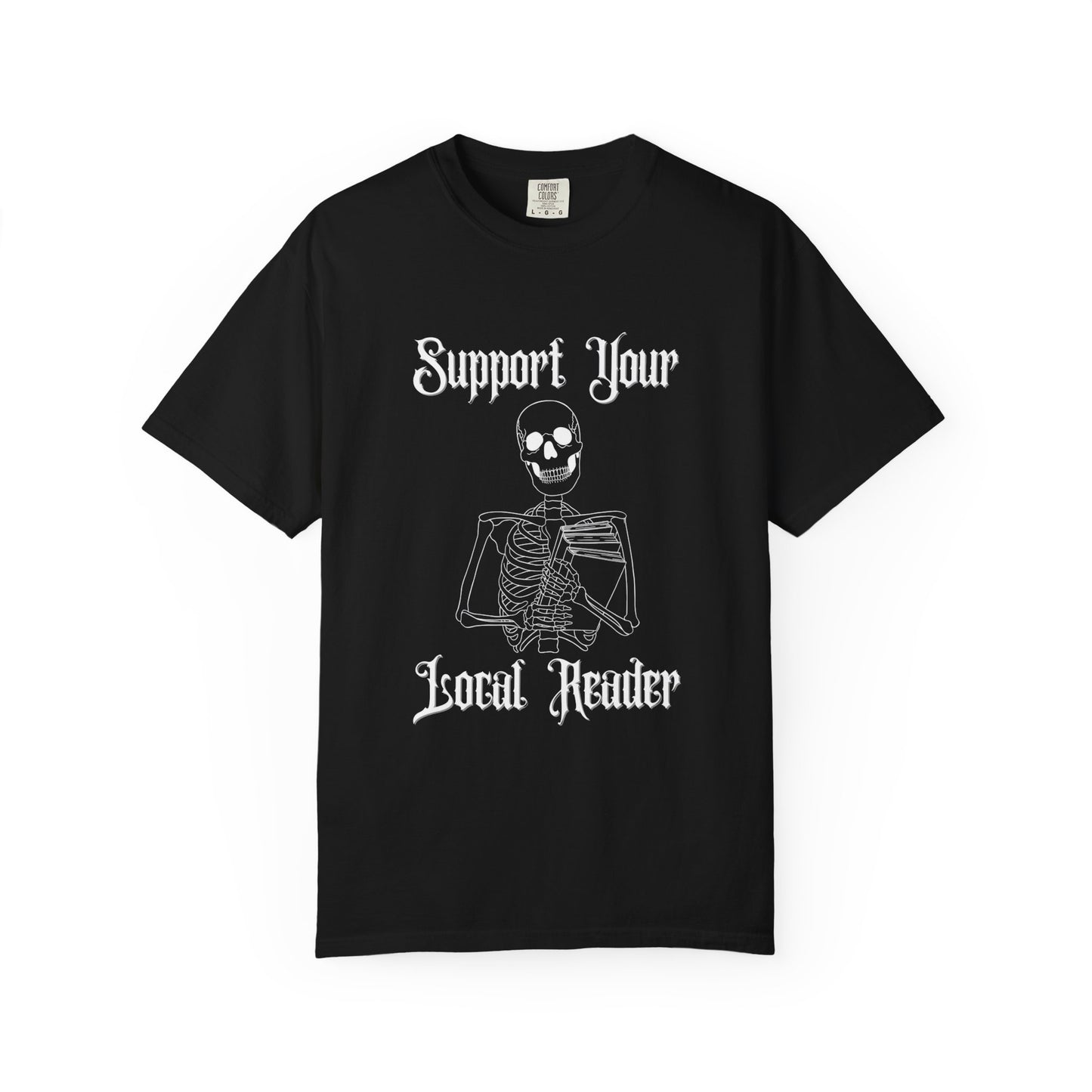 Support Your Local Reader Skeleton Tee
