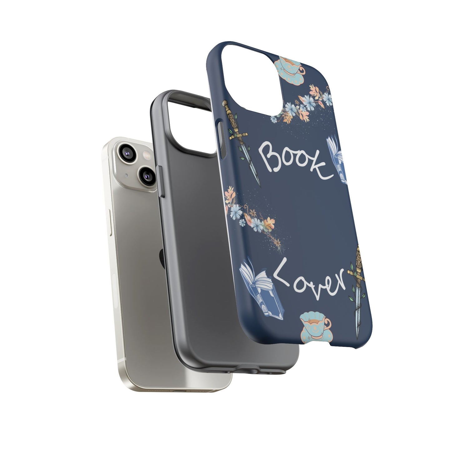 Book Lover Navy Phone Case