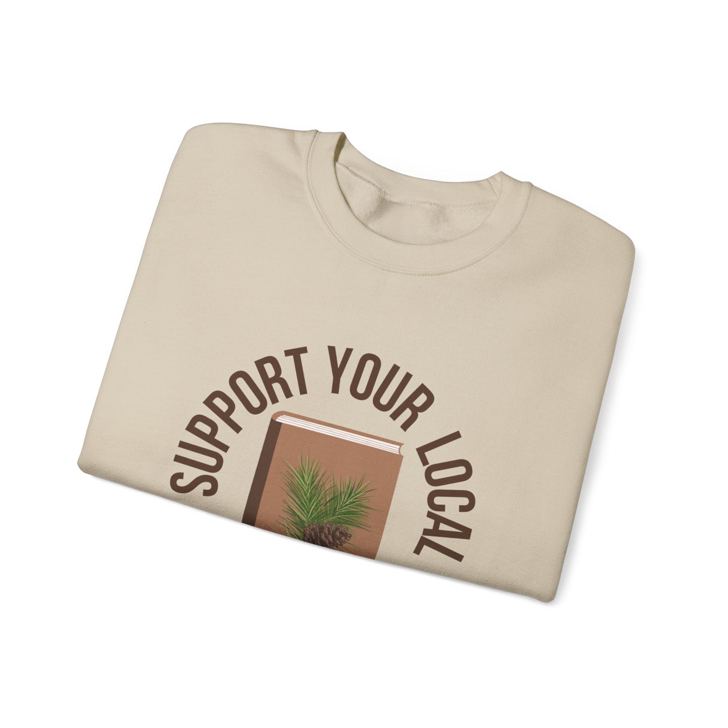 Support Your Local Reader ME Crewneck