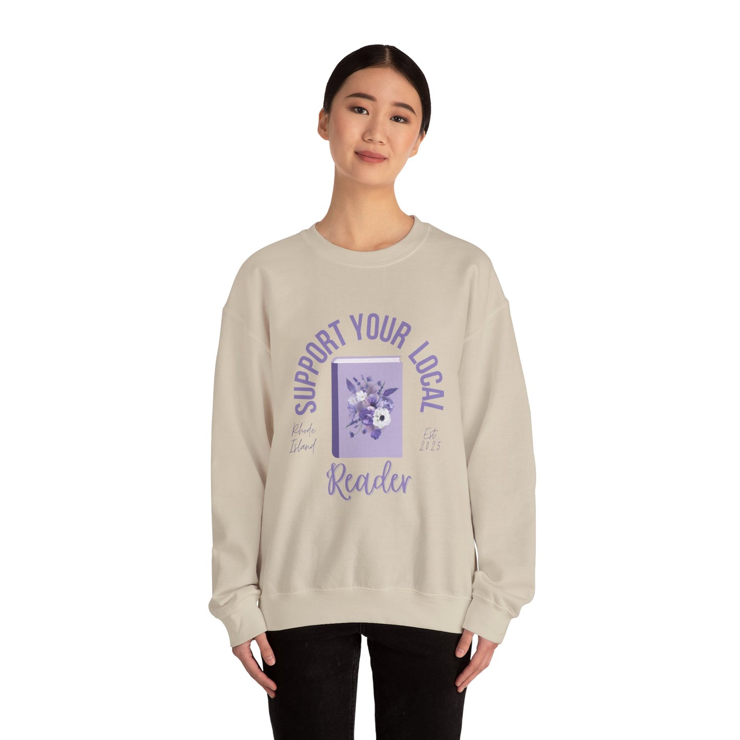 Support Your Local Reader RI Crewneck