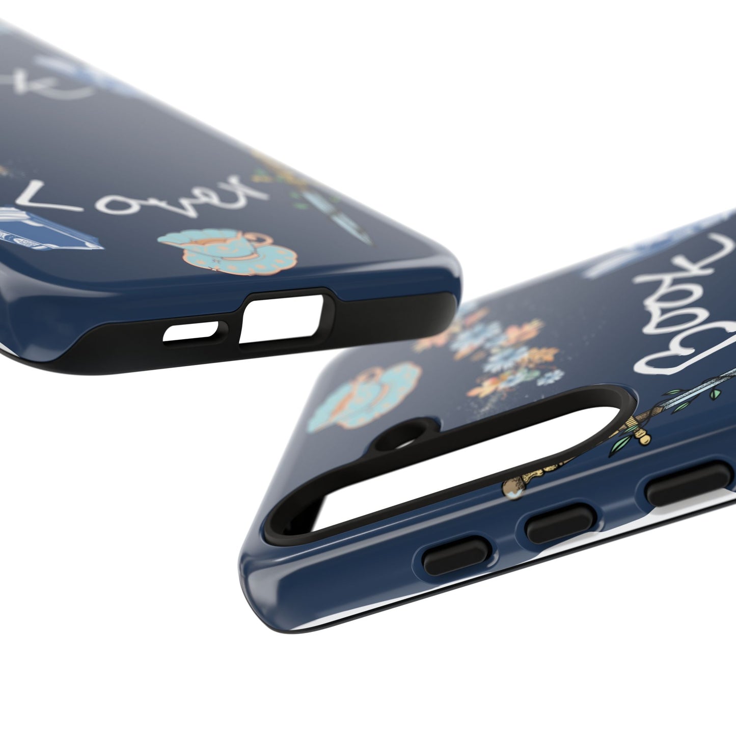 Book Lover Navy Phone Case