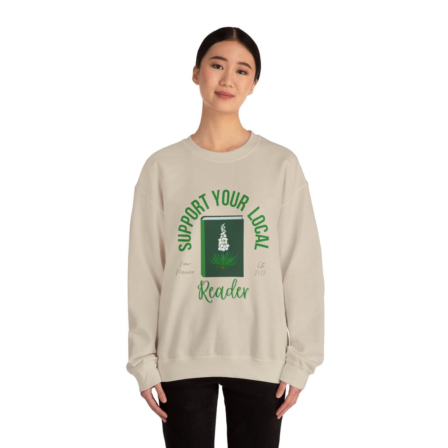 Support Your Local Reader NM Crewneck