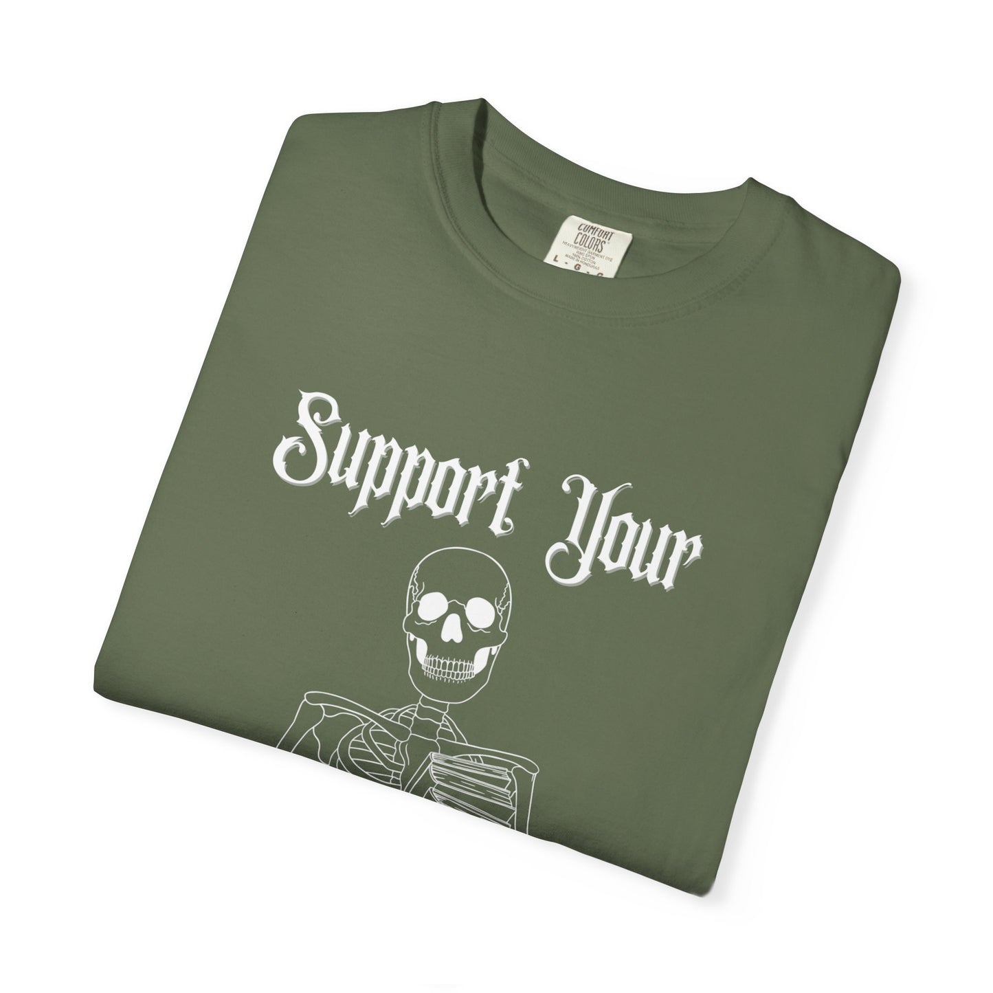 Support Your Local Reader Skeleton Tee
