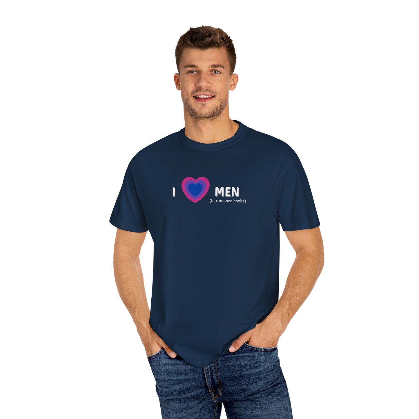 I Heart Men Bi Flag Tee