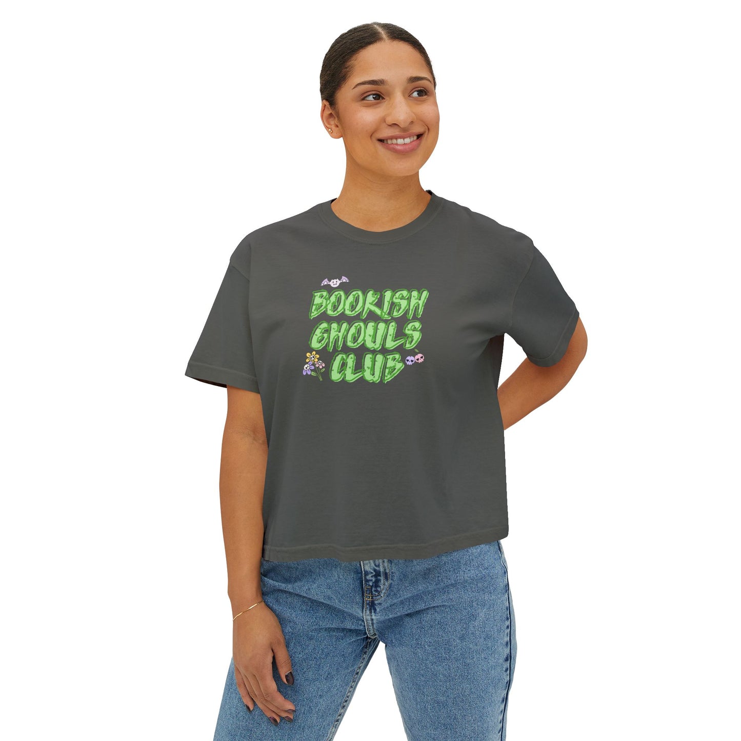 Bookish Ghouls Club Cropped Tee