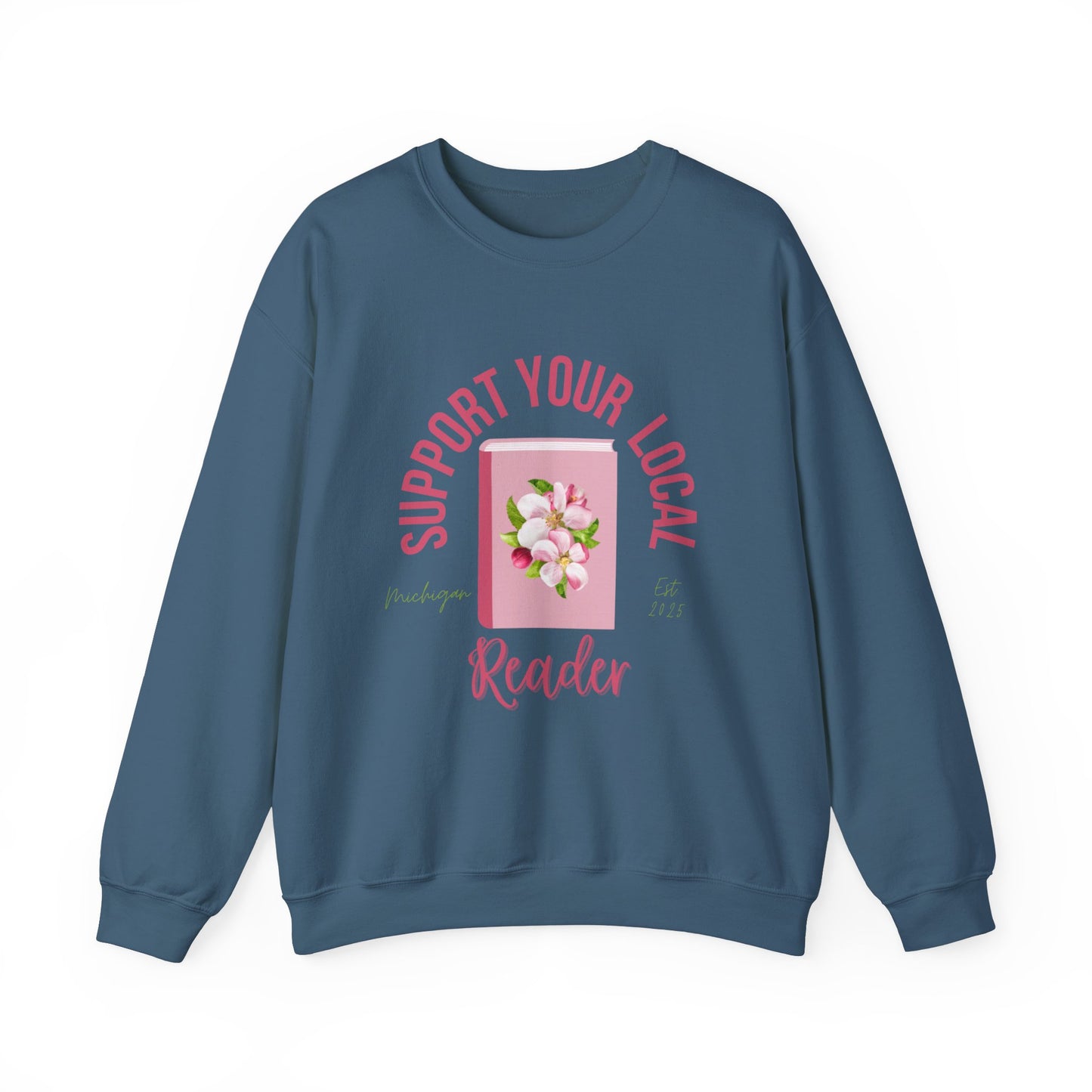 Support Your Local Reader MI Crewneck