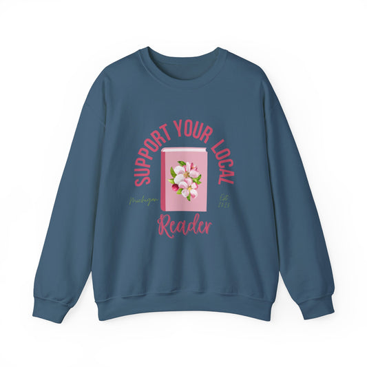 Support Your Local Reader MI Crewneck
