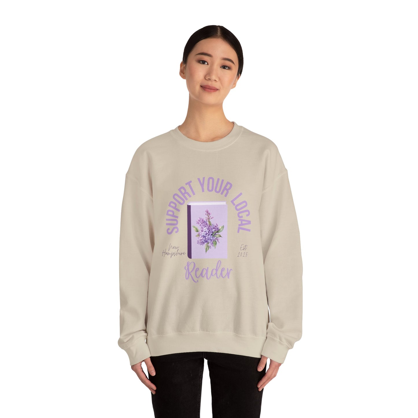 Support Your Local Reader NH Crewneck