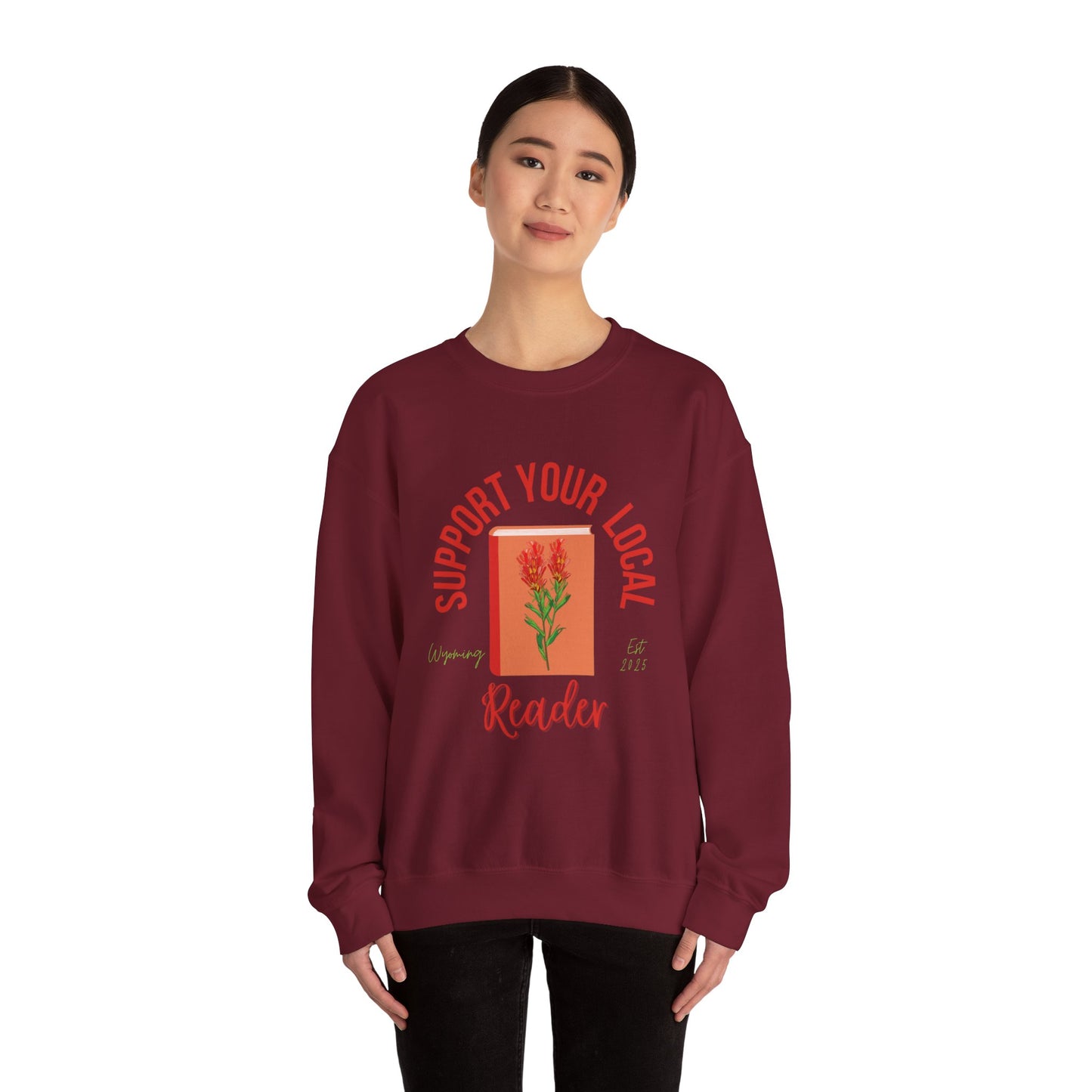 Support Your Local Reader WY Crewneck
