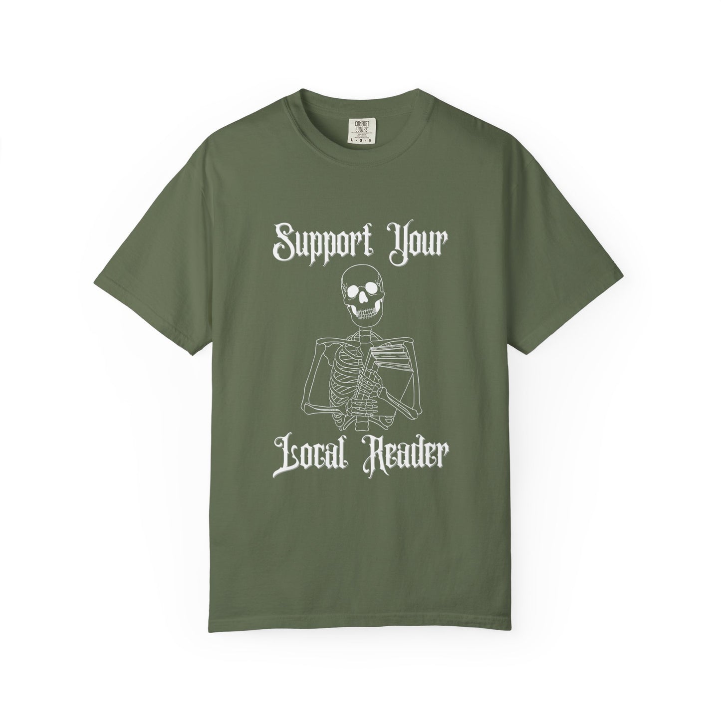 Support Your Local Reader Skeleton Tee