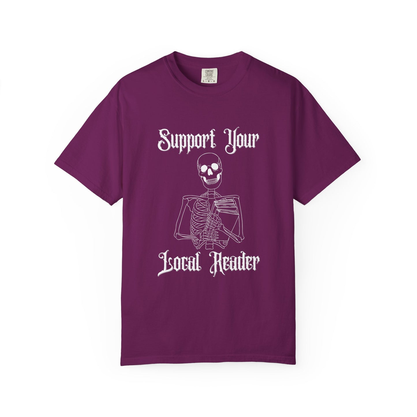 Support Your Local Reader Skeleton Tee