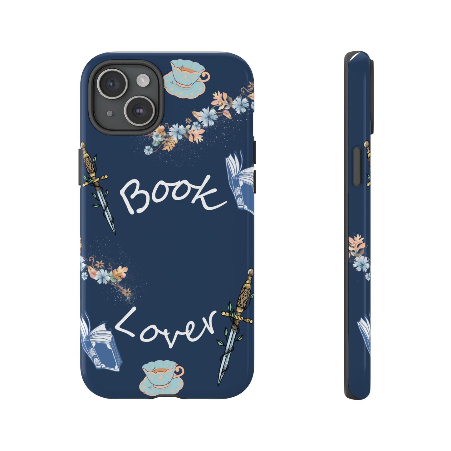 Book Lover Navy Phone Case